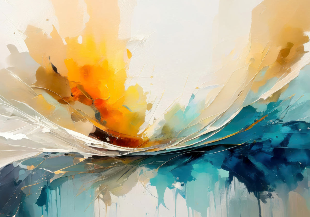 Fluxo abstrato vibrante