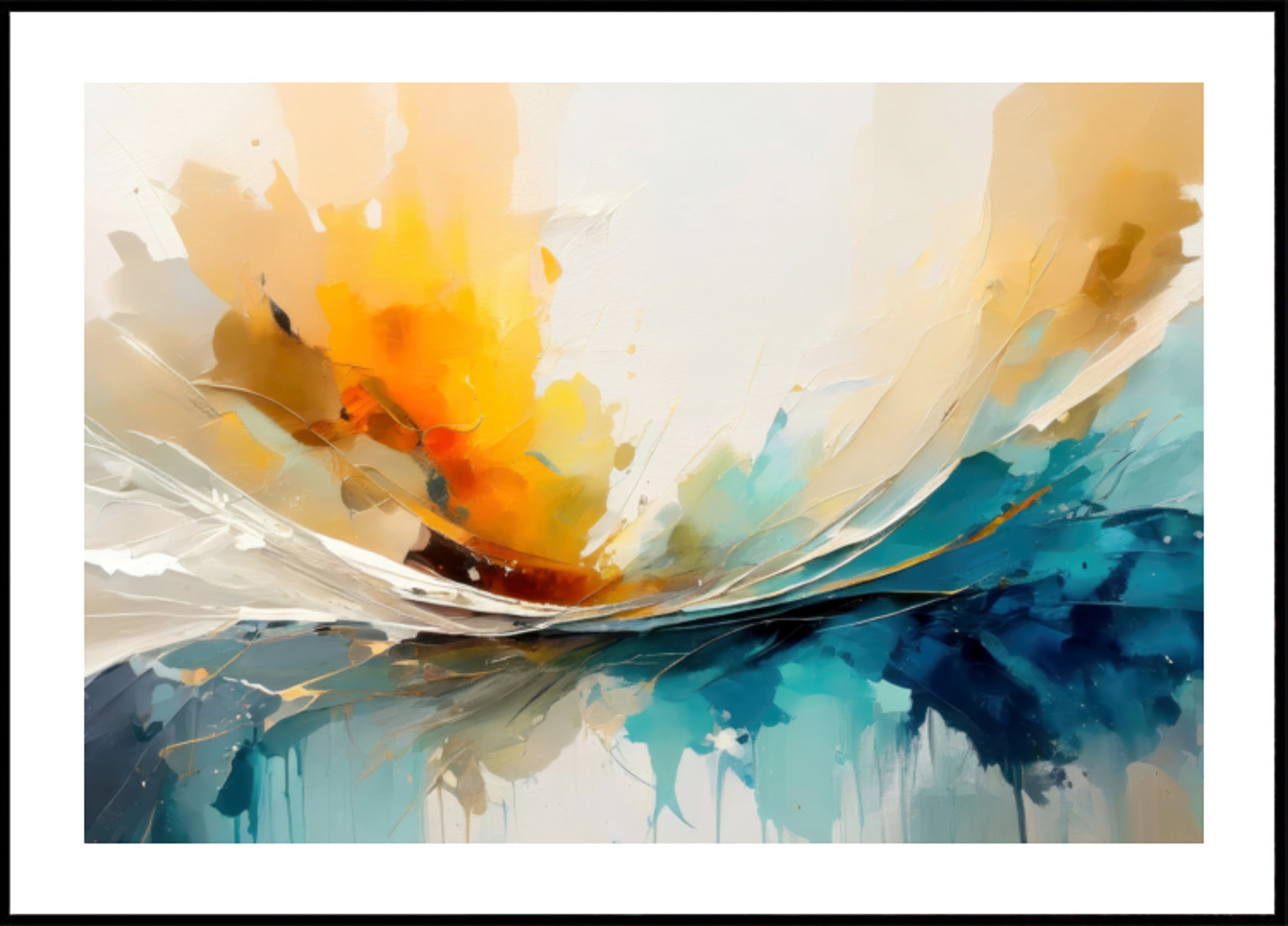 Fluxo abstrato vibrante