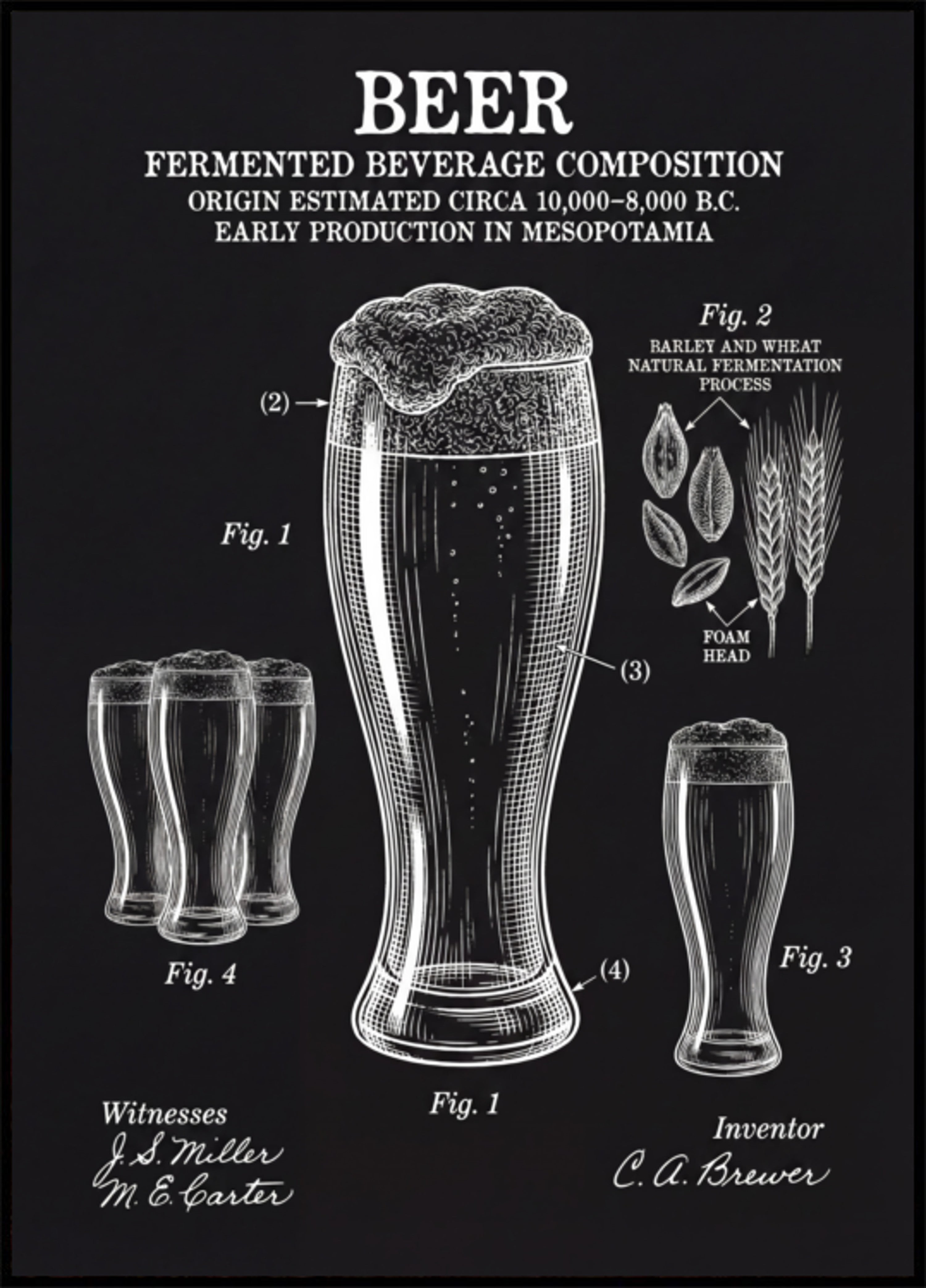 Patente histórica de cerveja