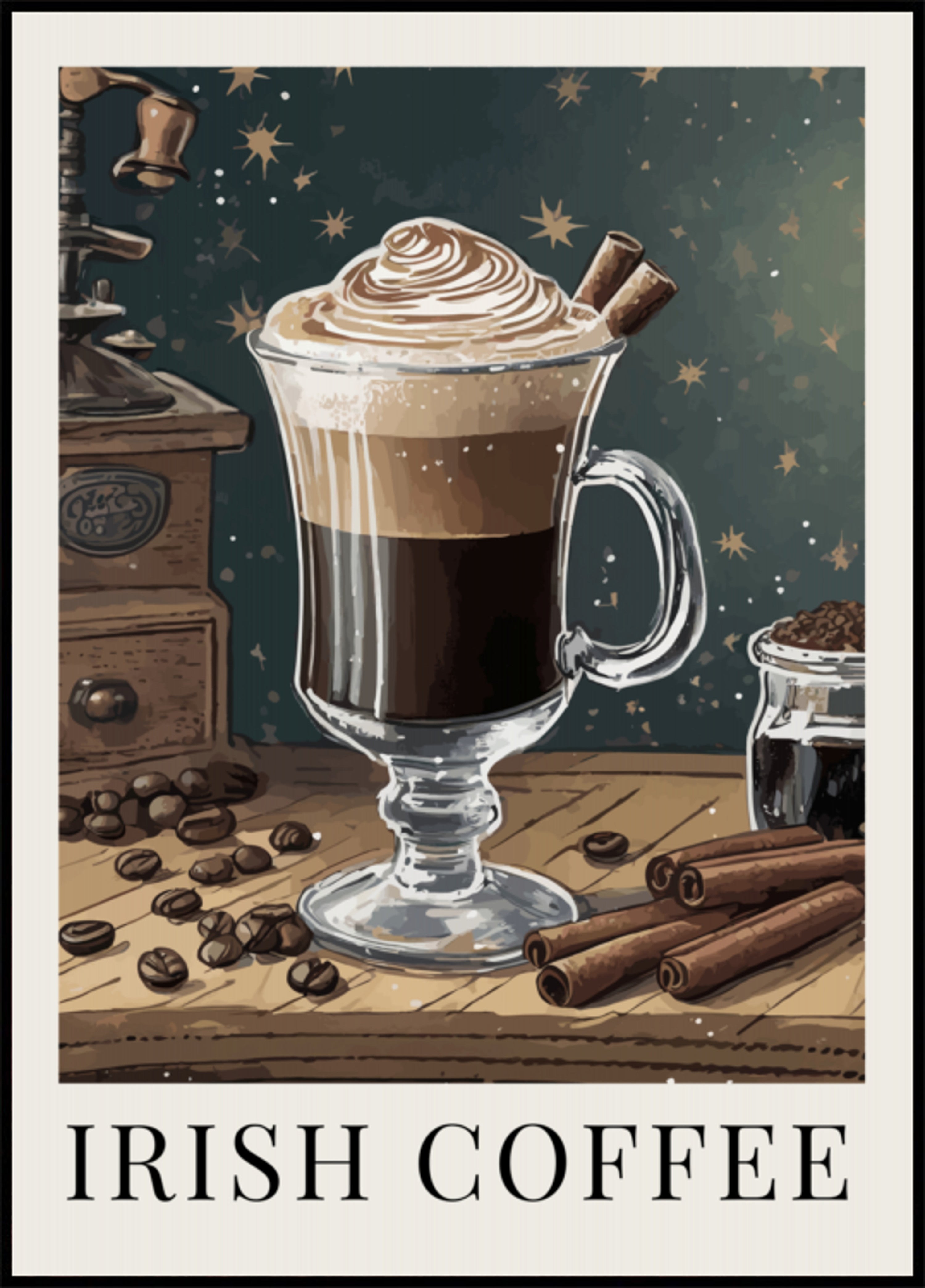 Café irlandês aconchegante