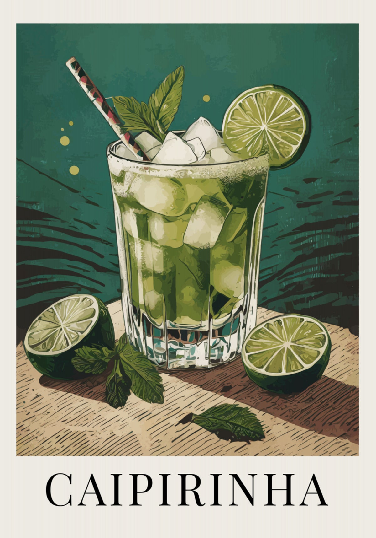 Coquetel Refrescante de Caipirinha