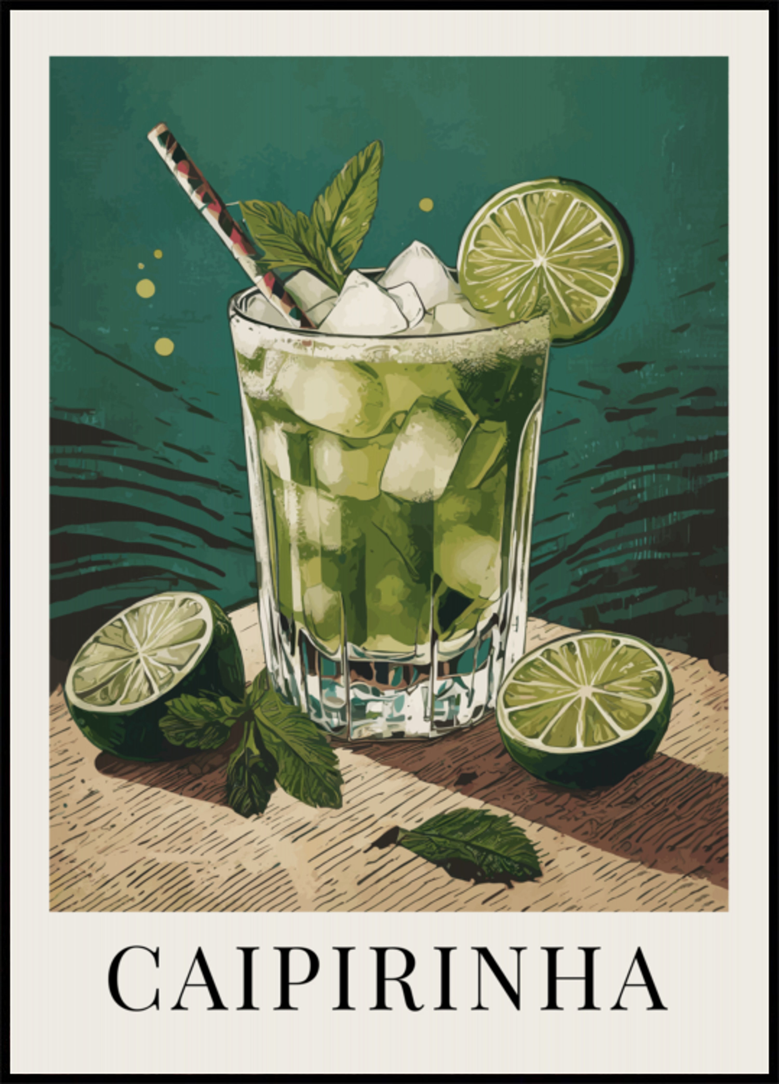 Coquetel Refrescante de Caipirinha