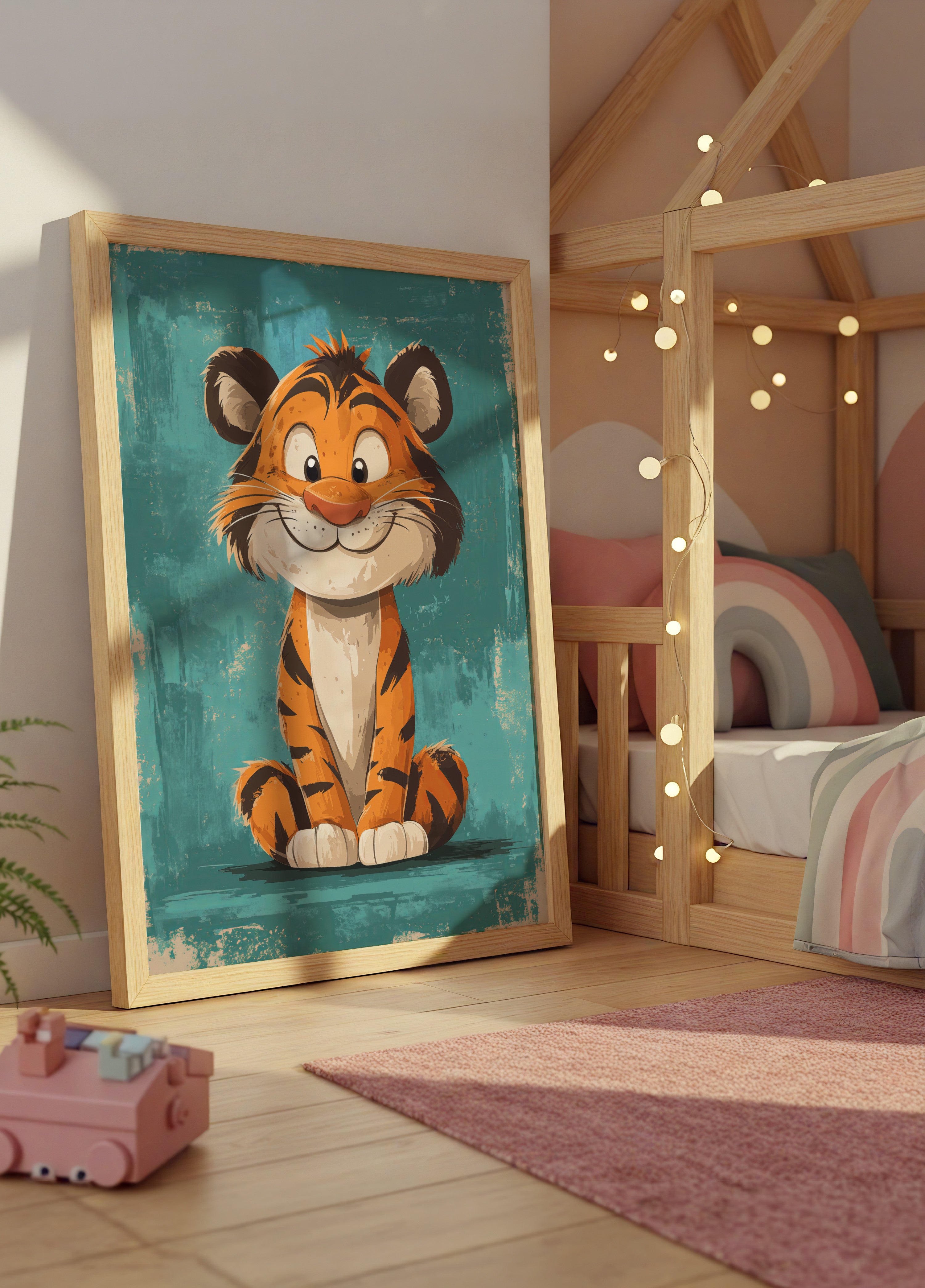 Filhote de tigre feliz