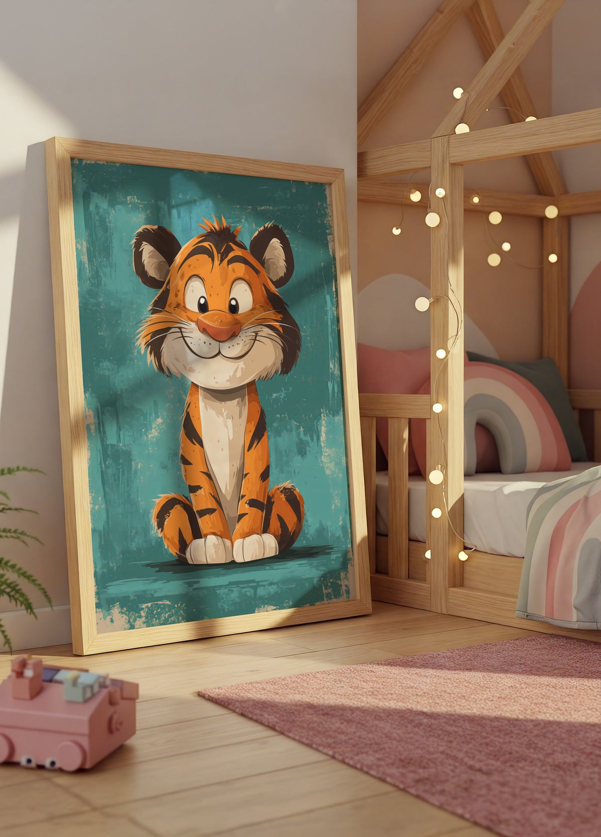 Filhote de tigre feliz