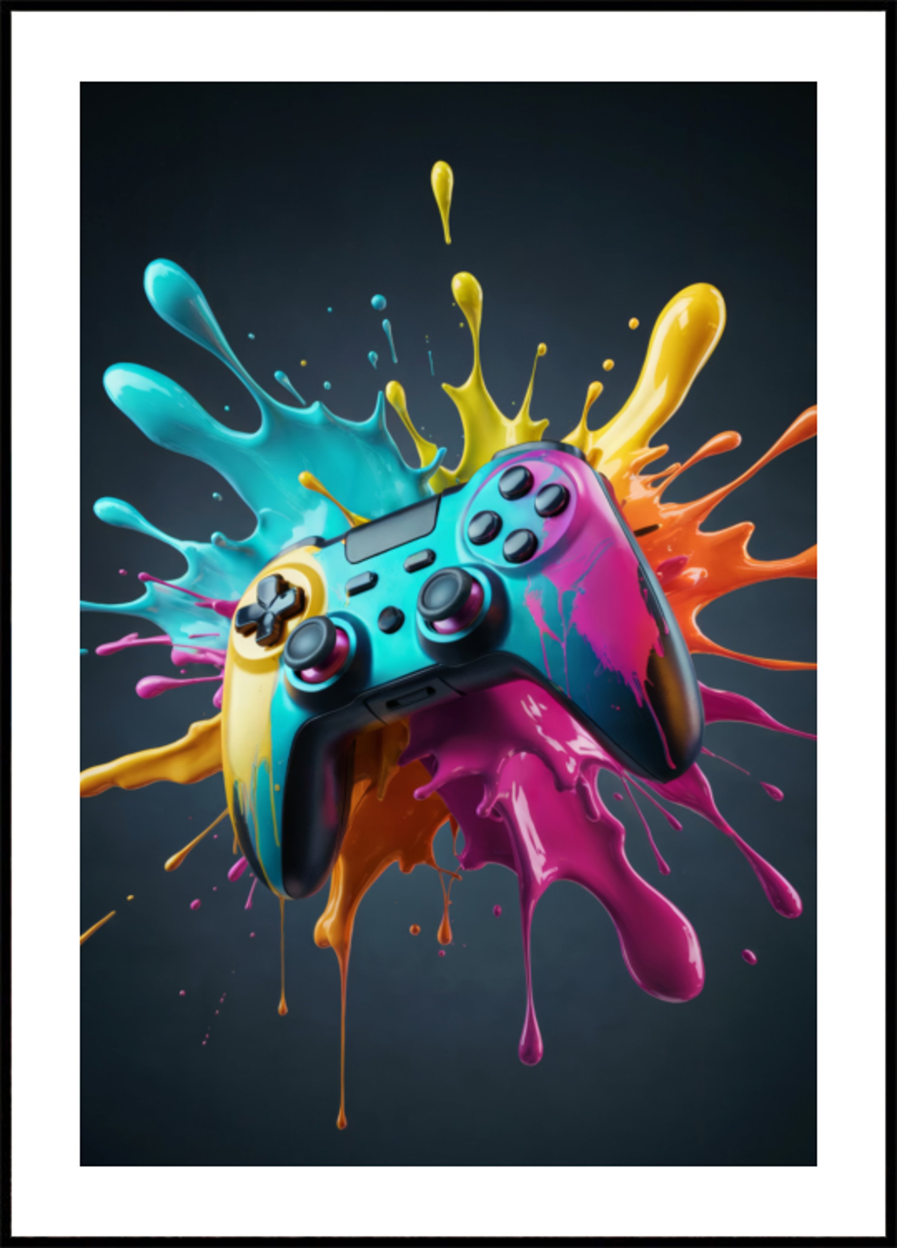 Splash de jogo vibrante