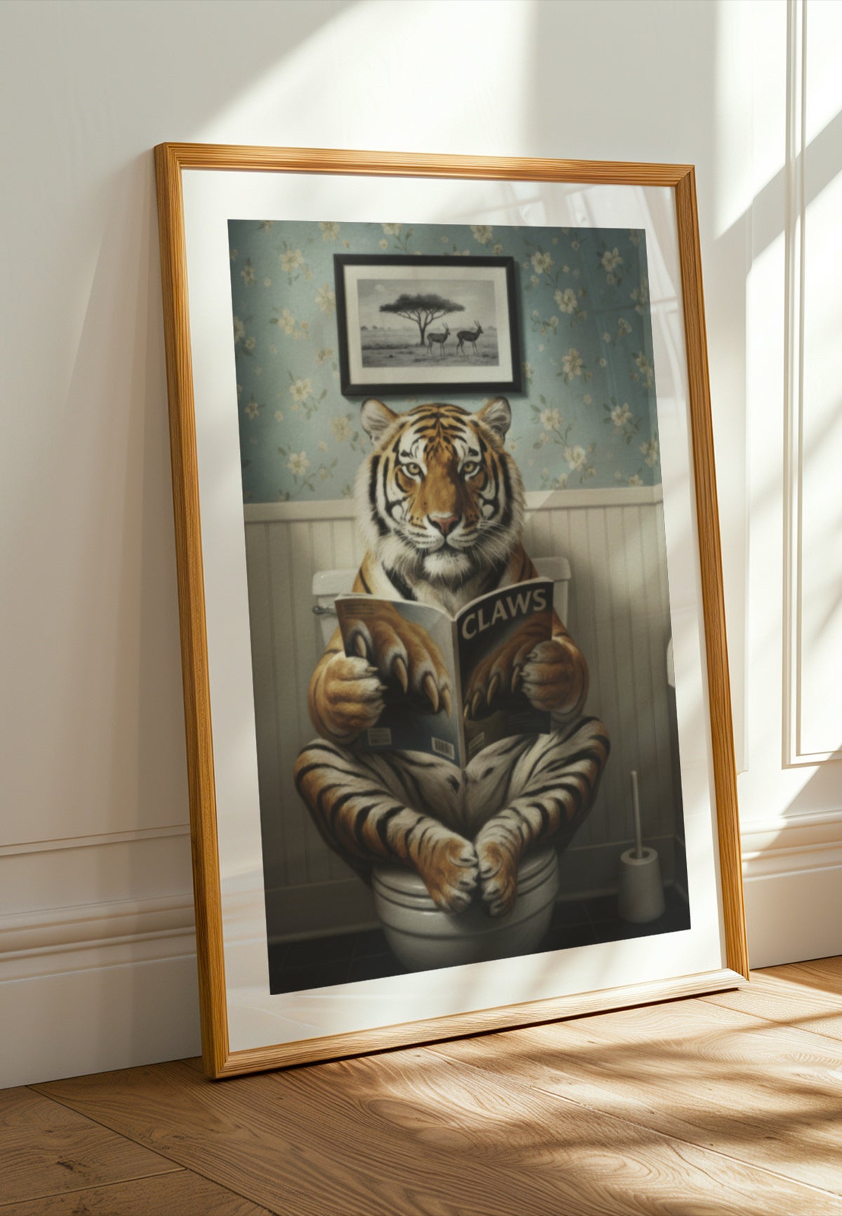 Garras de leitura de tigre caprichosas