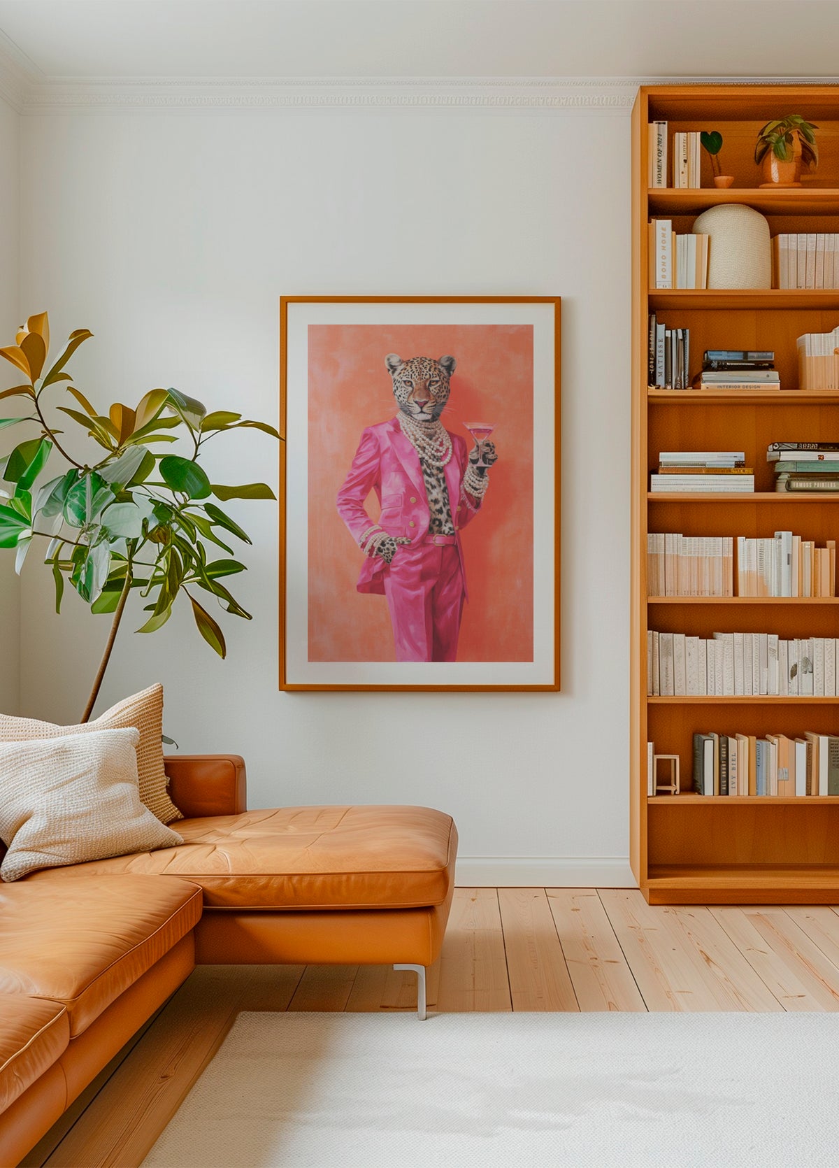Martini de terno rosa leopardo