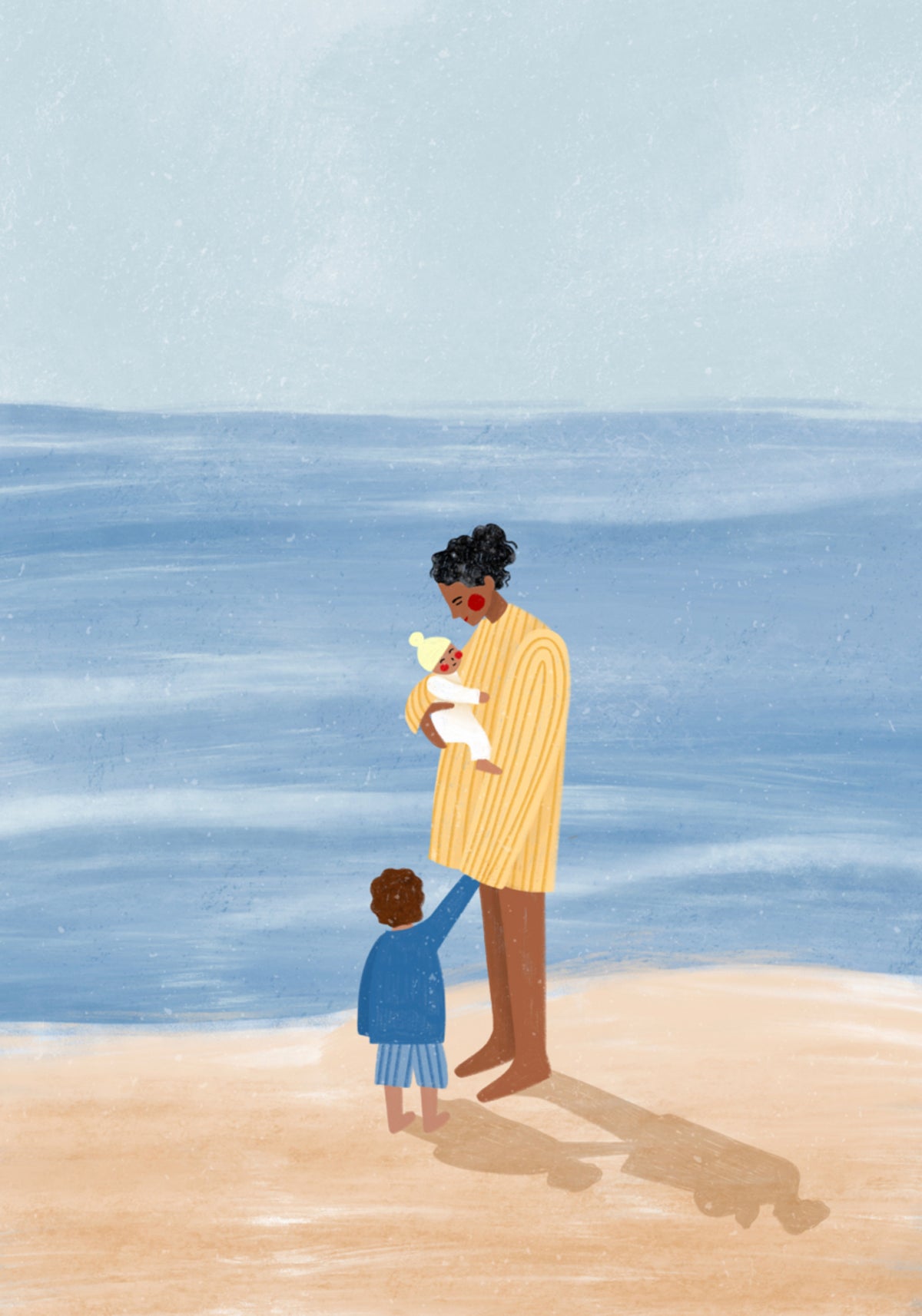 Dia de praia em família