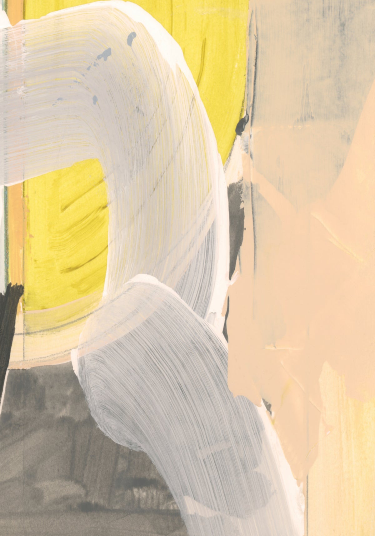 Fluxo abstrato amarelo