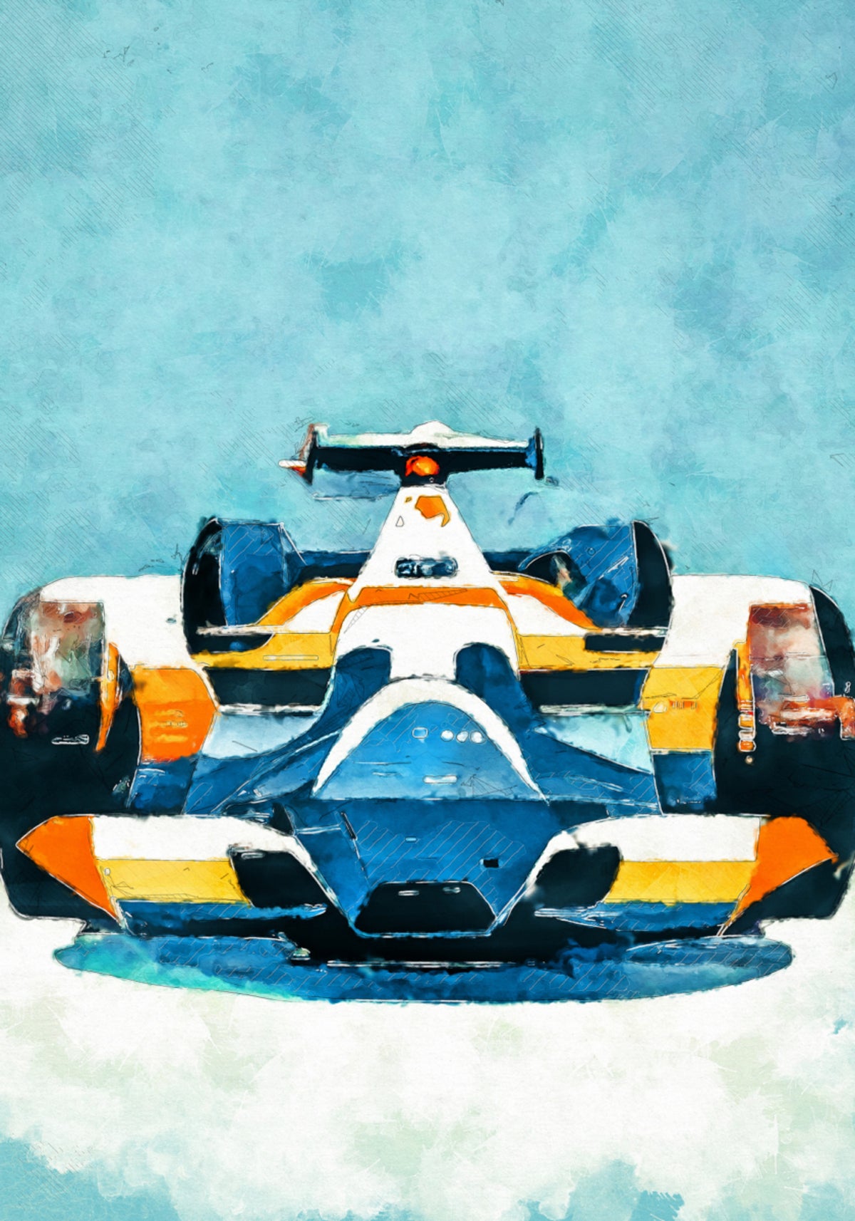 Carro de corrida de fórmula dinâmica