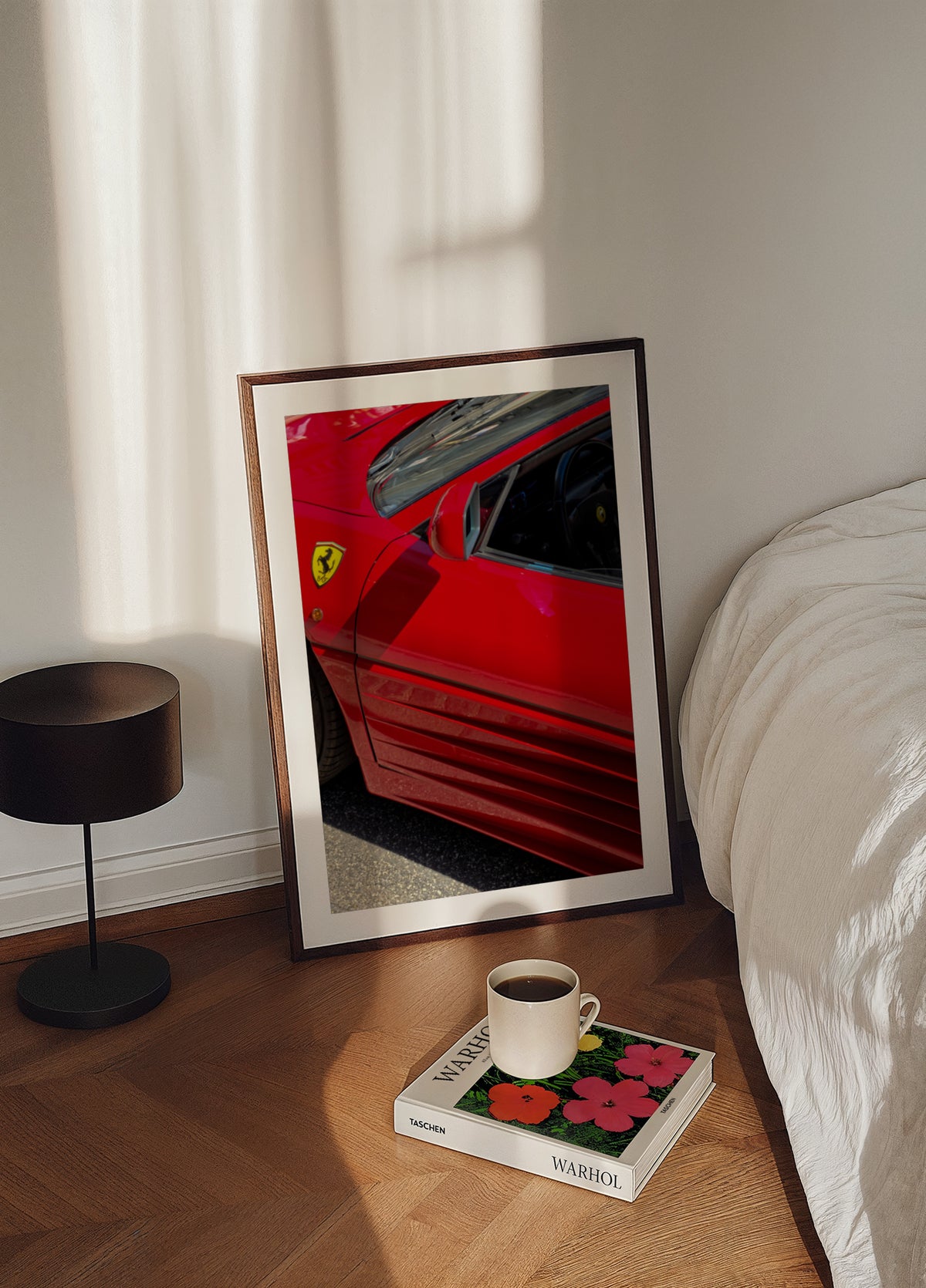 Página de carro esportivo vermelho