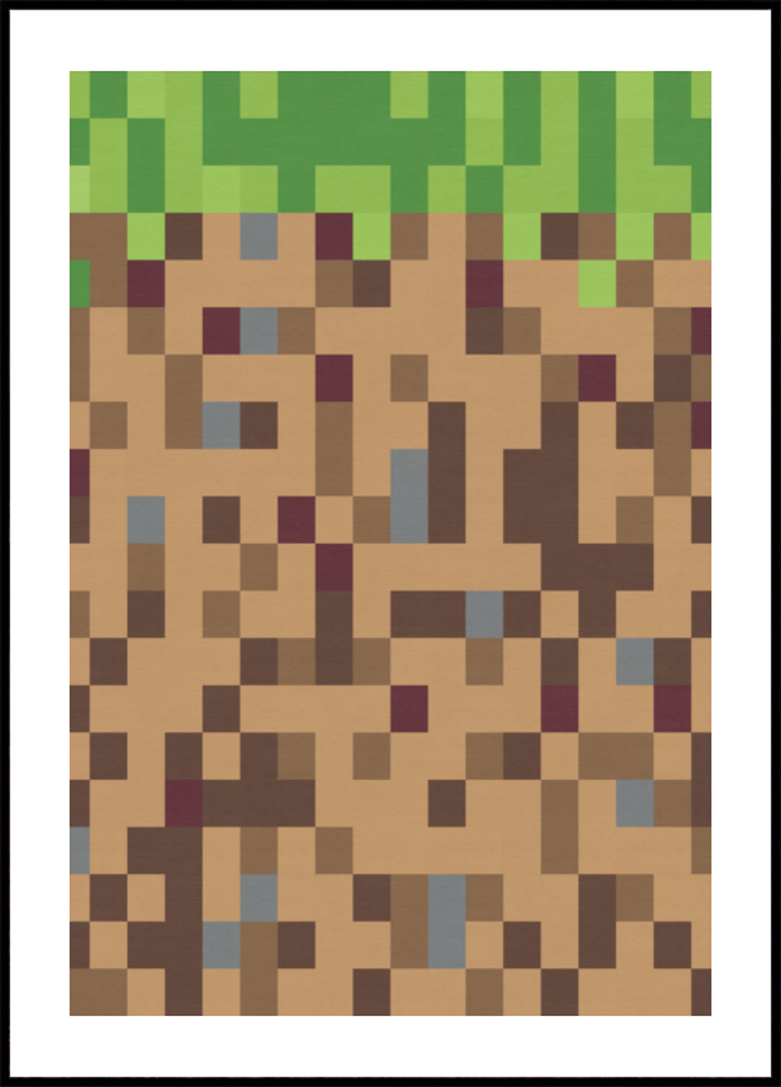 Bloco de grama de pixel