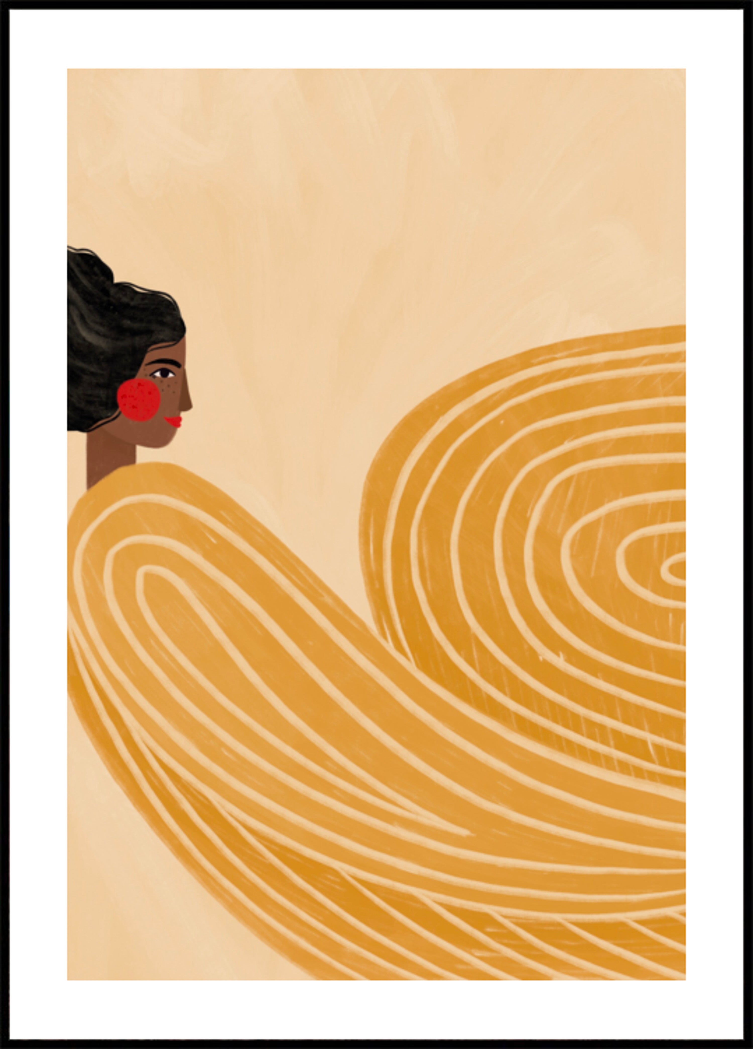 Mulher Ondas Douradas
