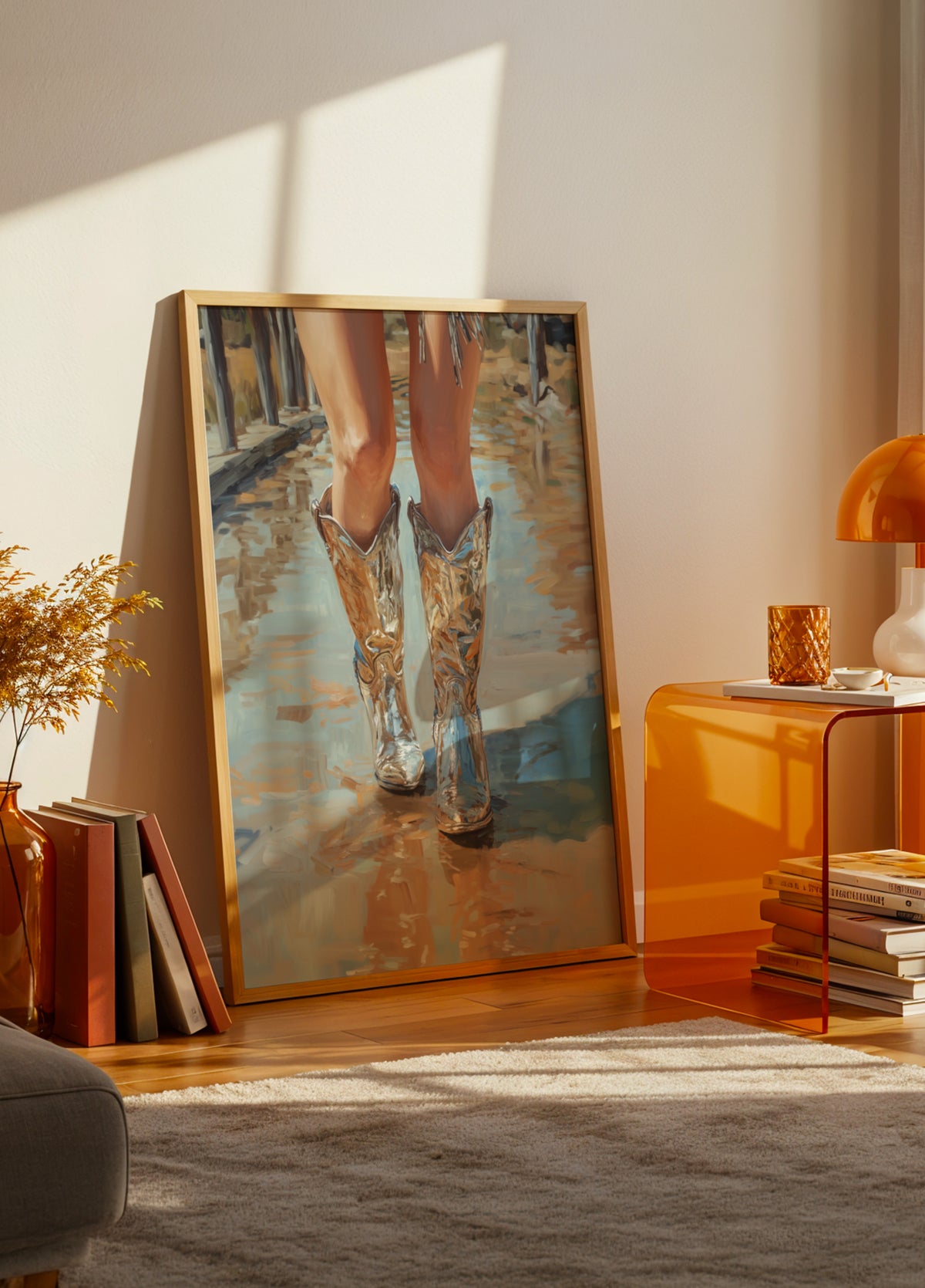 Botas de cowboy reflexivas