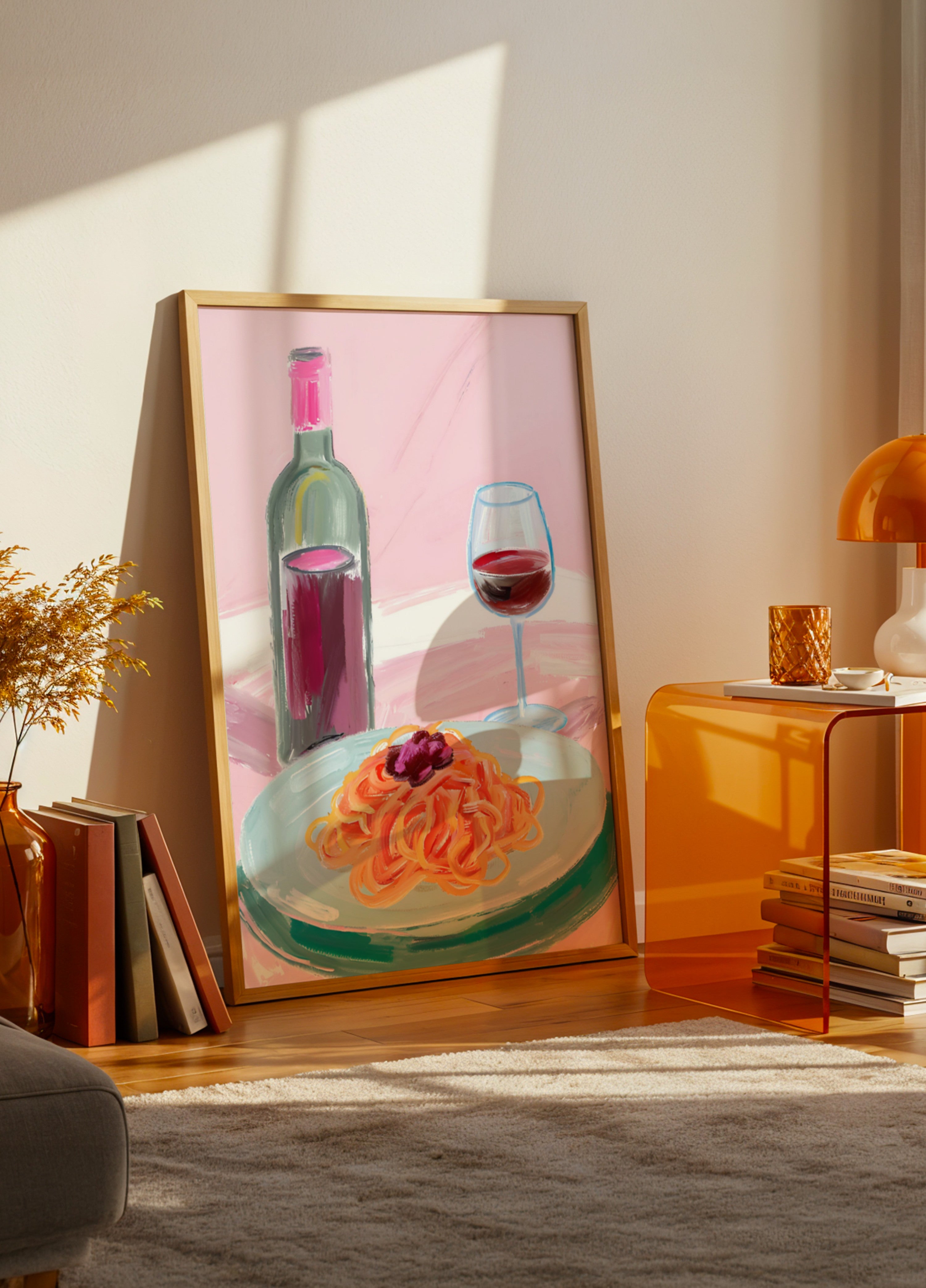 Espaguete e Vinho Tinto