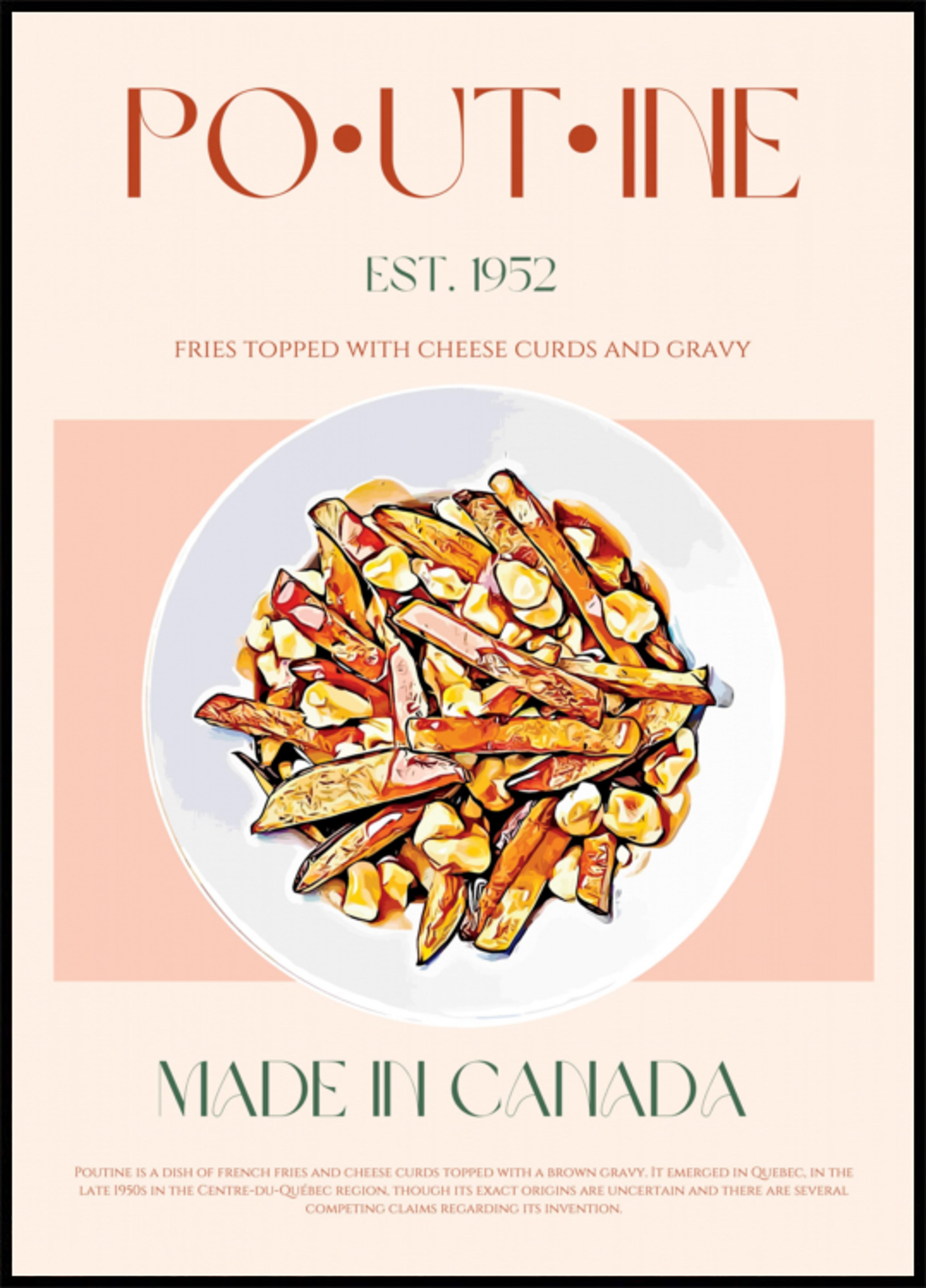 Poutine canadense clássico