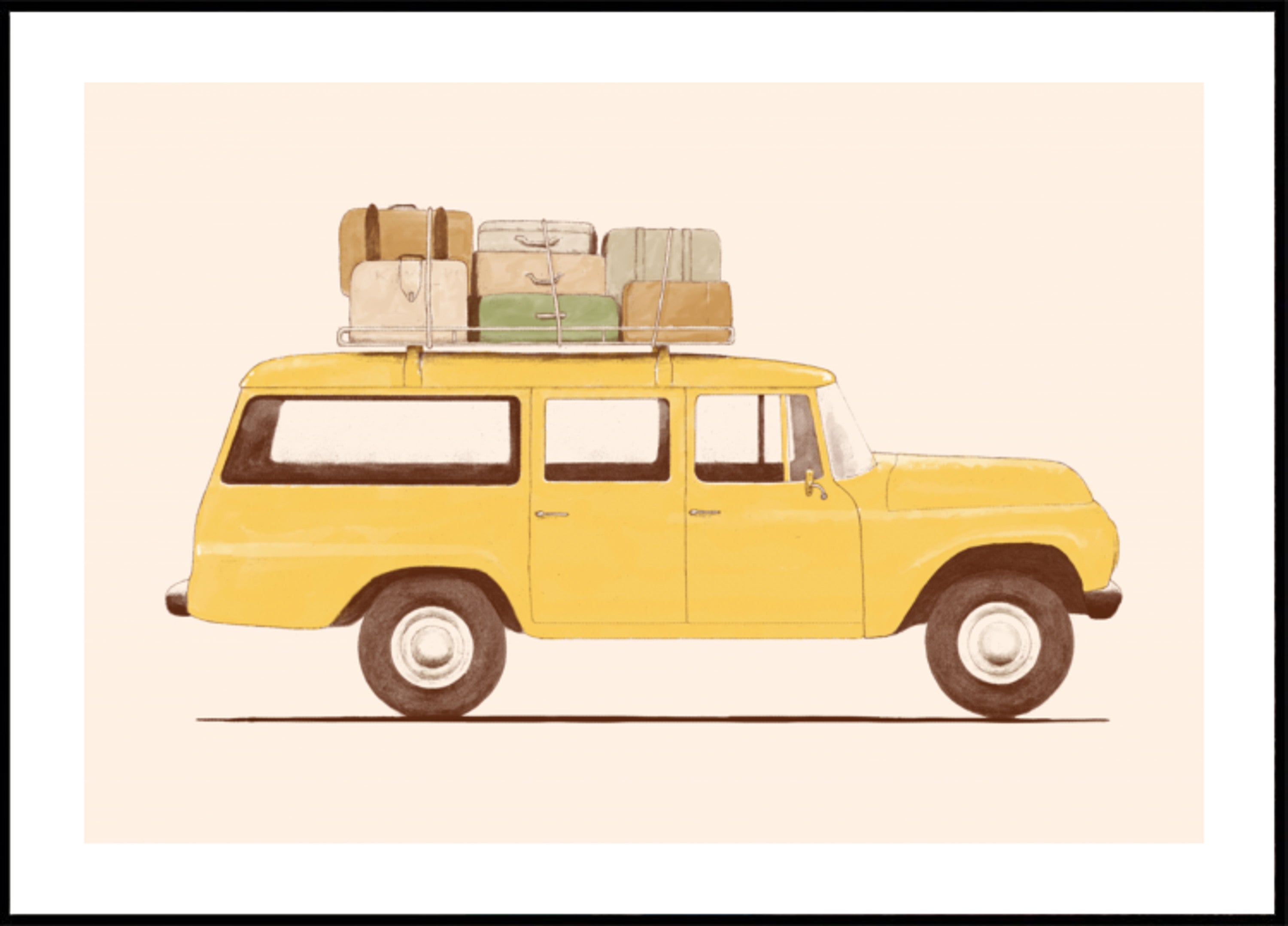 Carro antigo em viagem