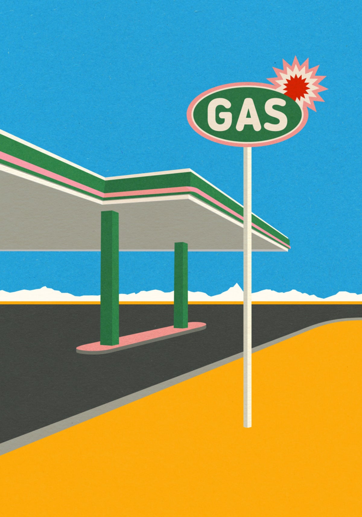 Posto de gasolina de faísca