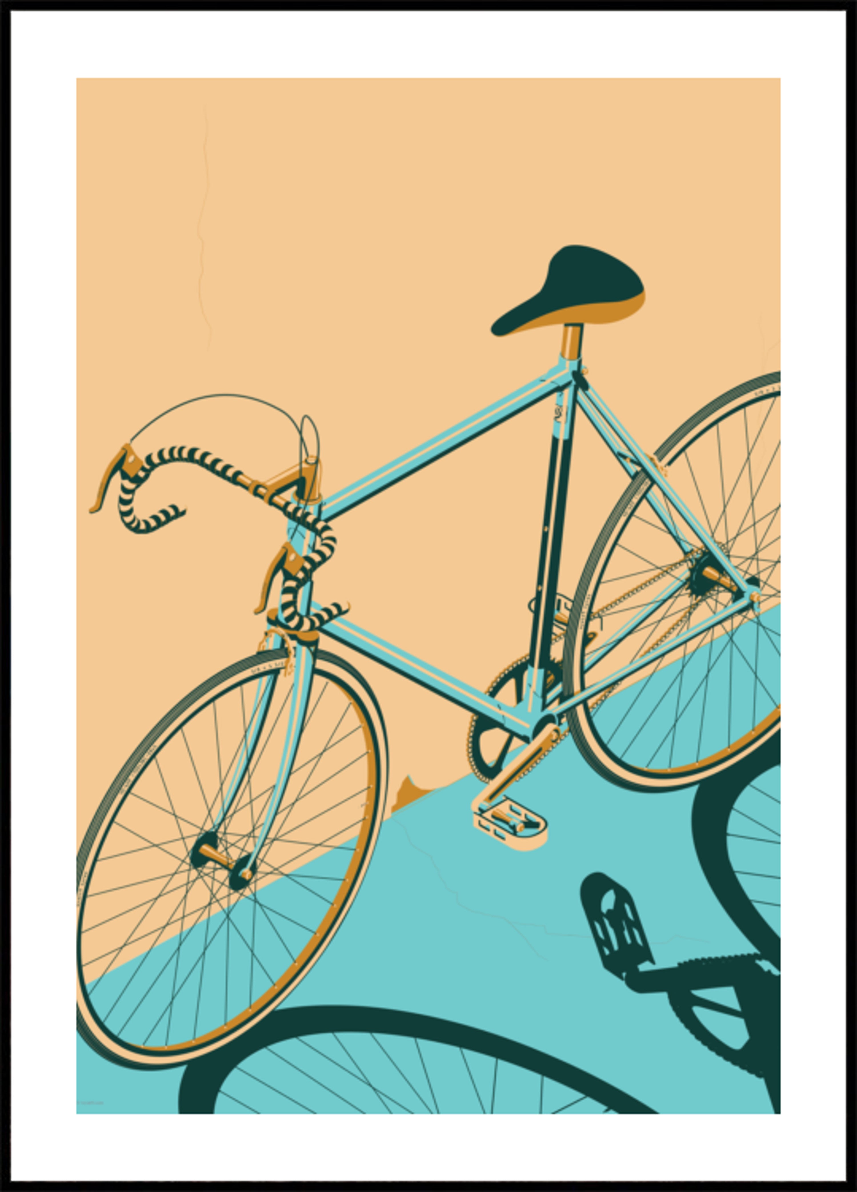 Bicicleta de corrida retrô
