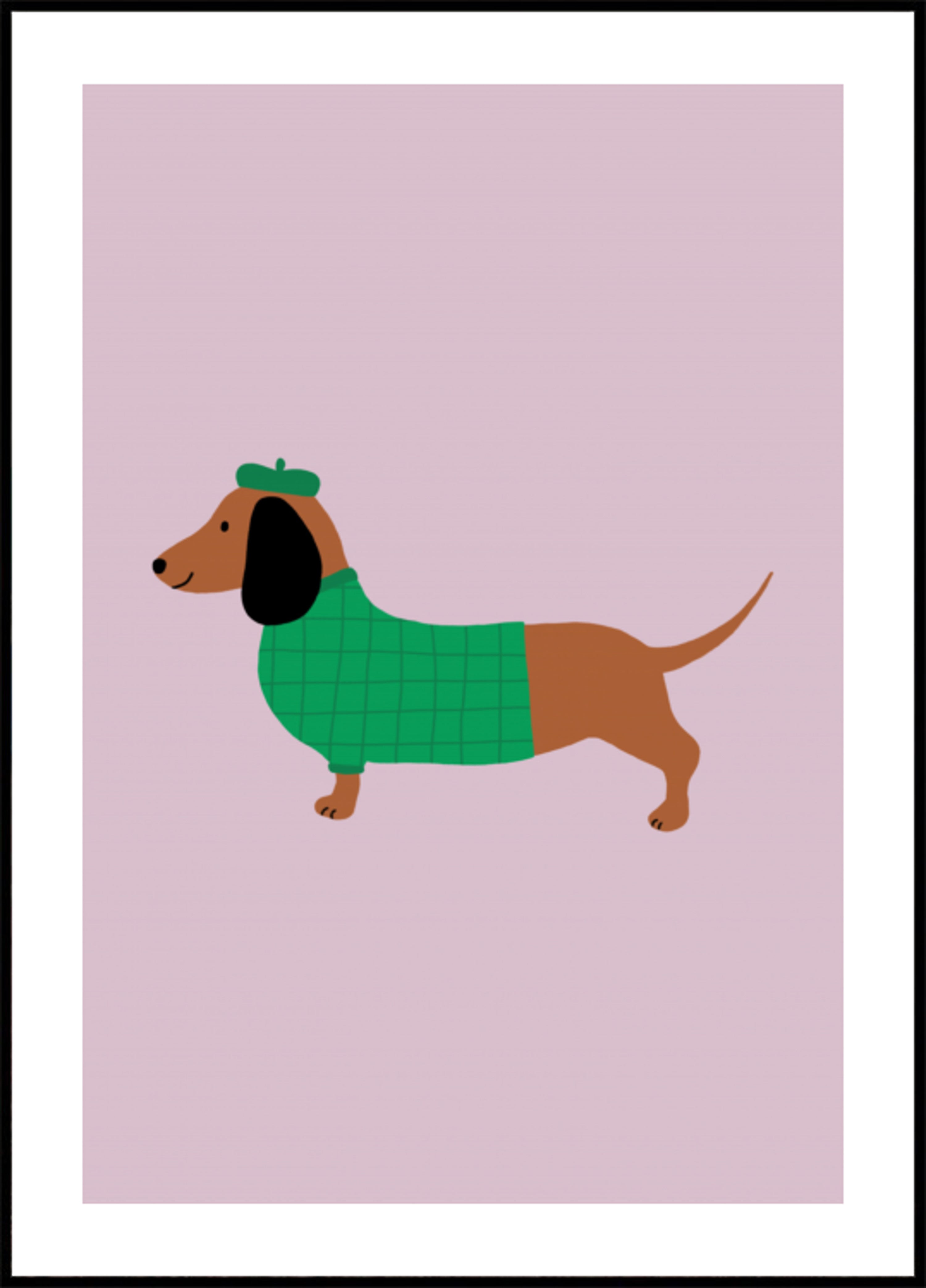 Cachorro elegante com suéter