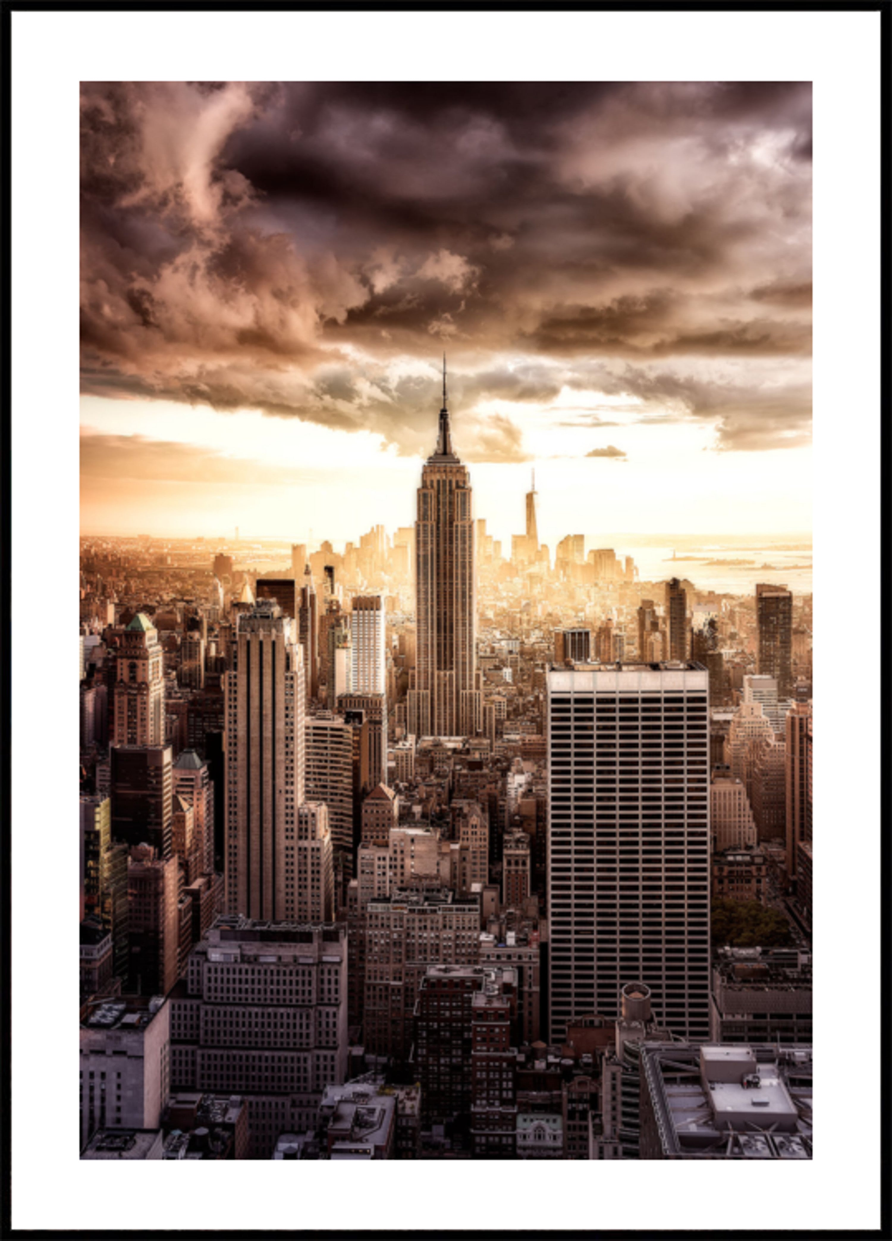 Horizonte dramático da cidade de Nova York