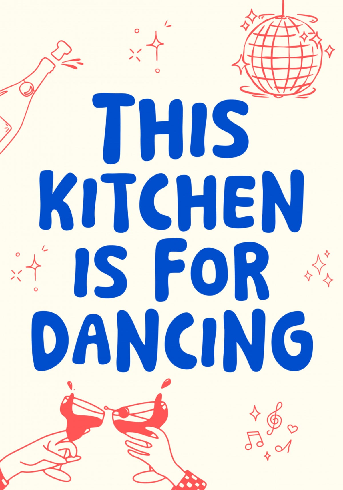 Festa dançante na cozinha