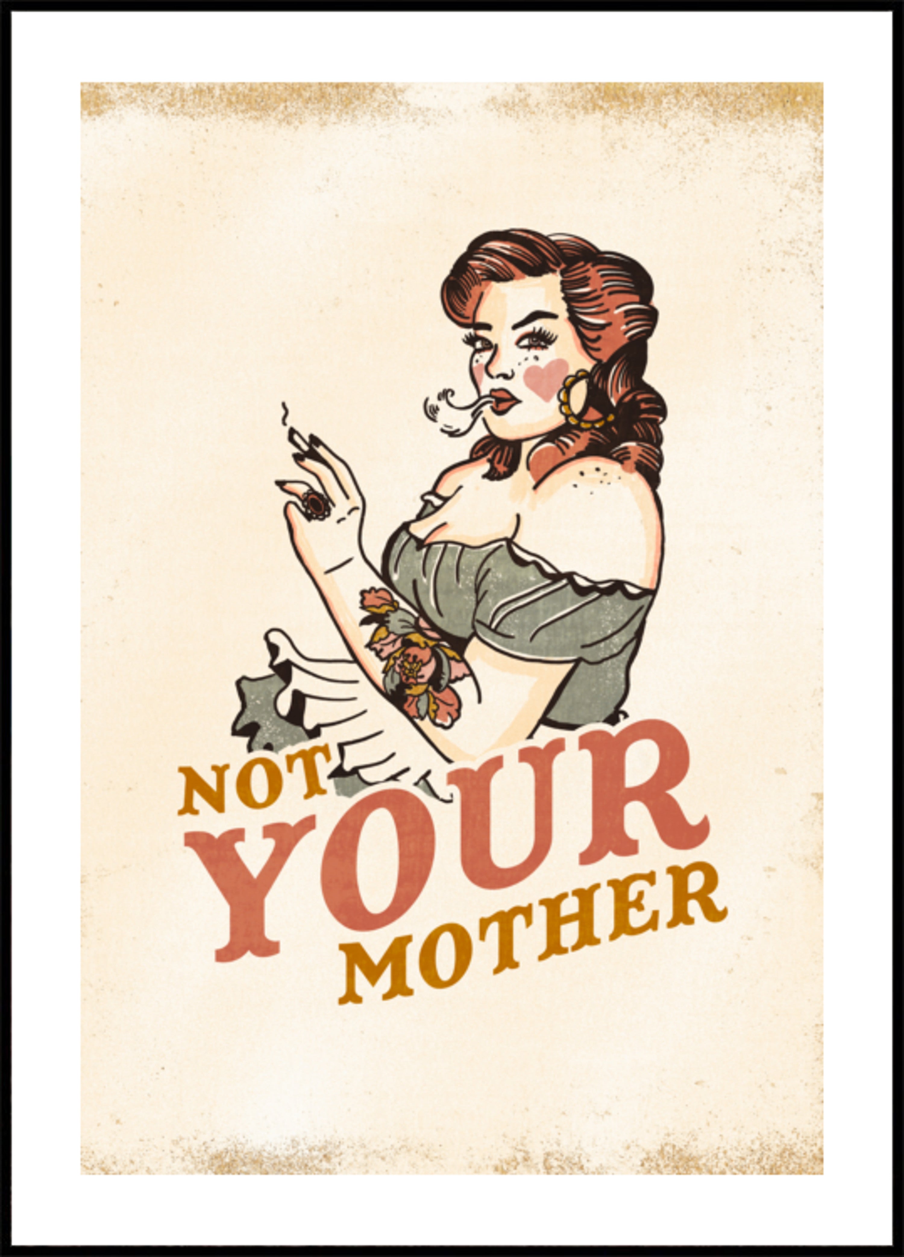 Não é sua mãe Rockabilly Pinup com atitude atrevida