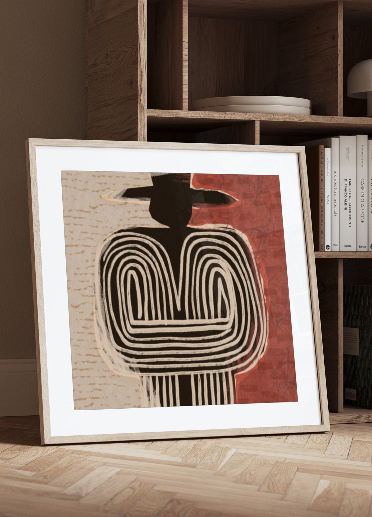 Figura tribal com chapéu