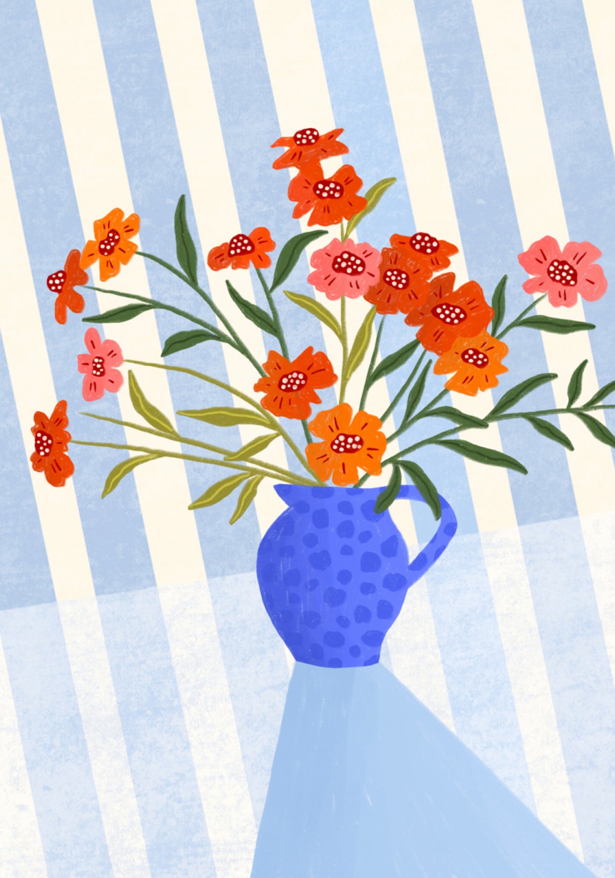 Jarro floral alegre