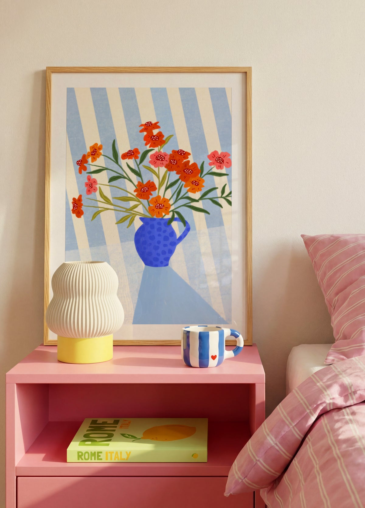 Jarro floral alegre