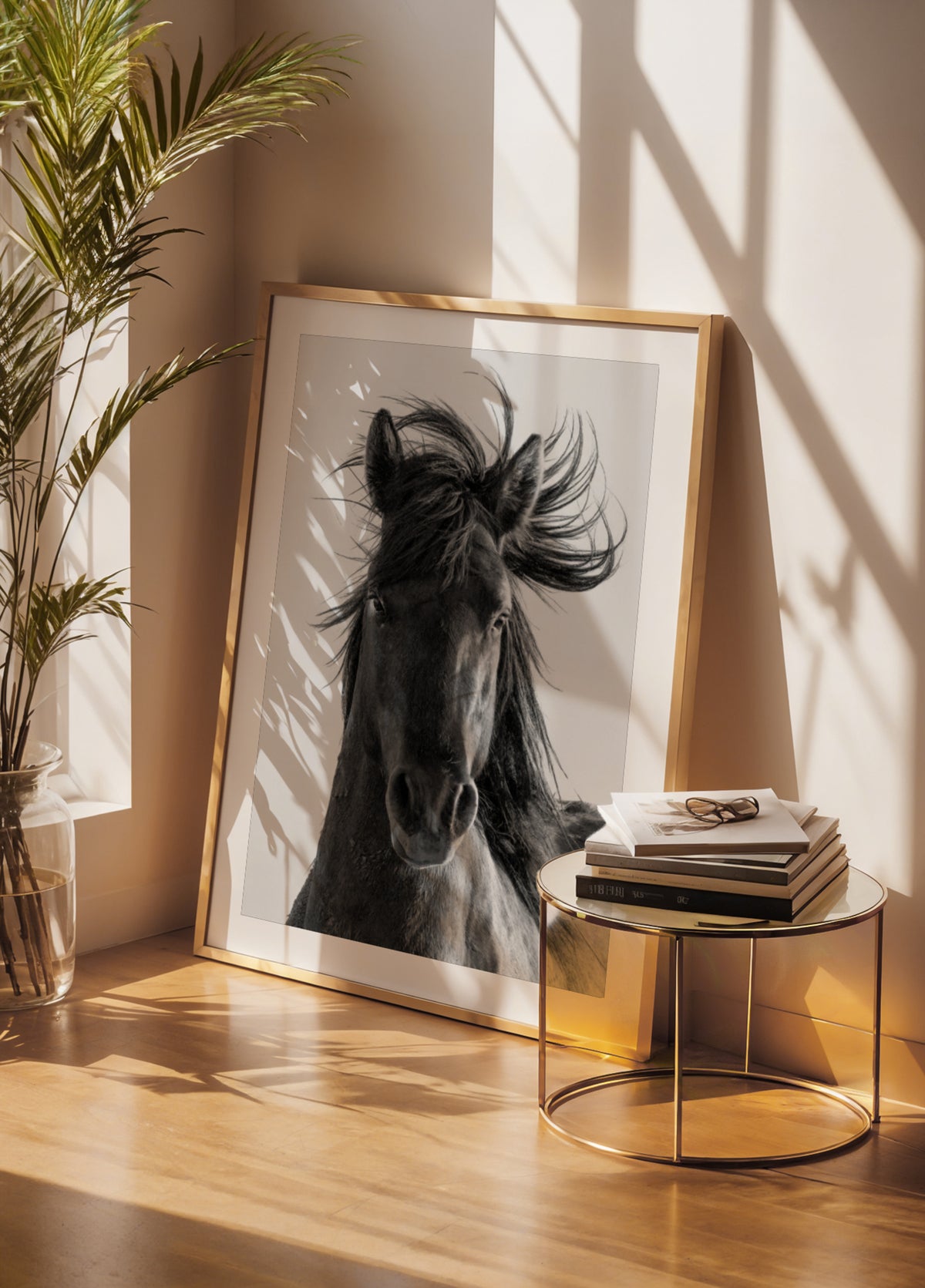Retrato de cavalo selvagem
