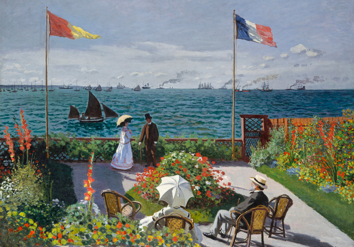 Jardim no endereço Sainte, de Claude Monet