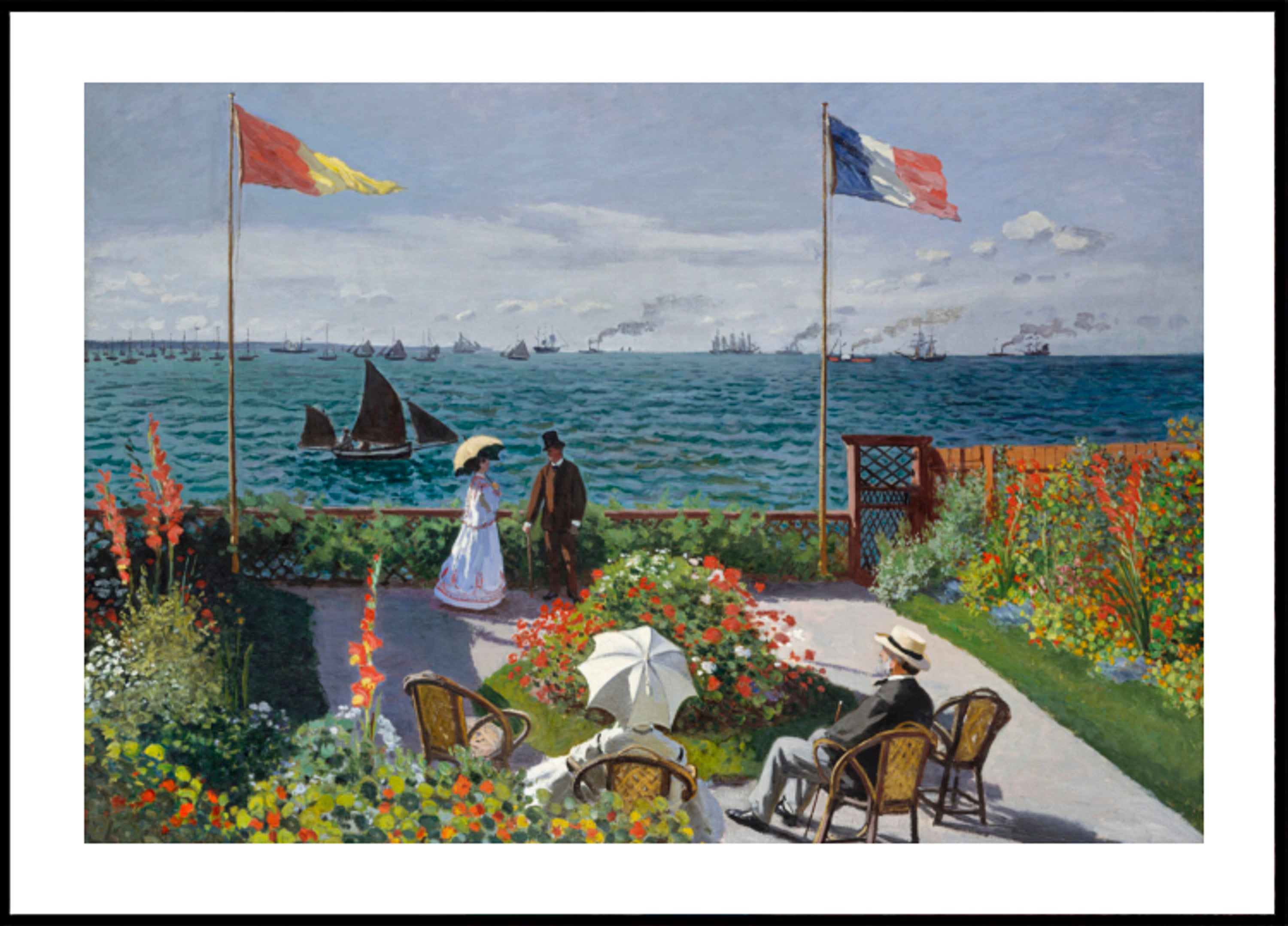 Jardim no endereço Sainte, de Claude Monet