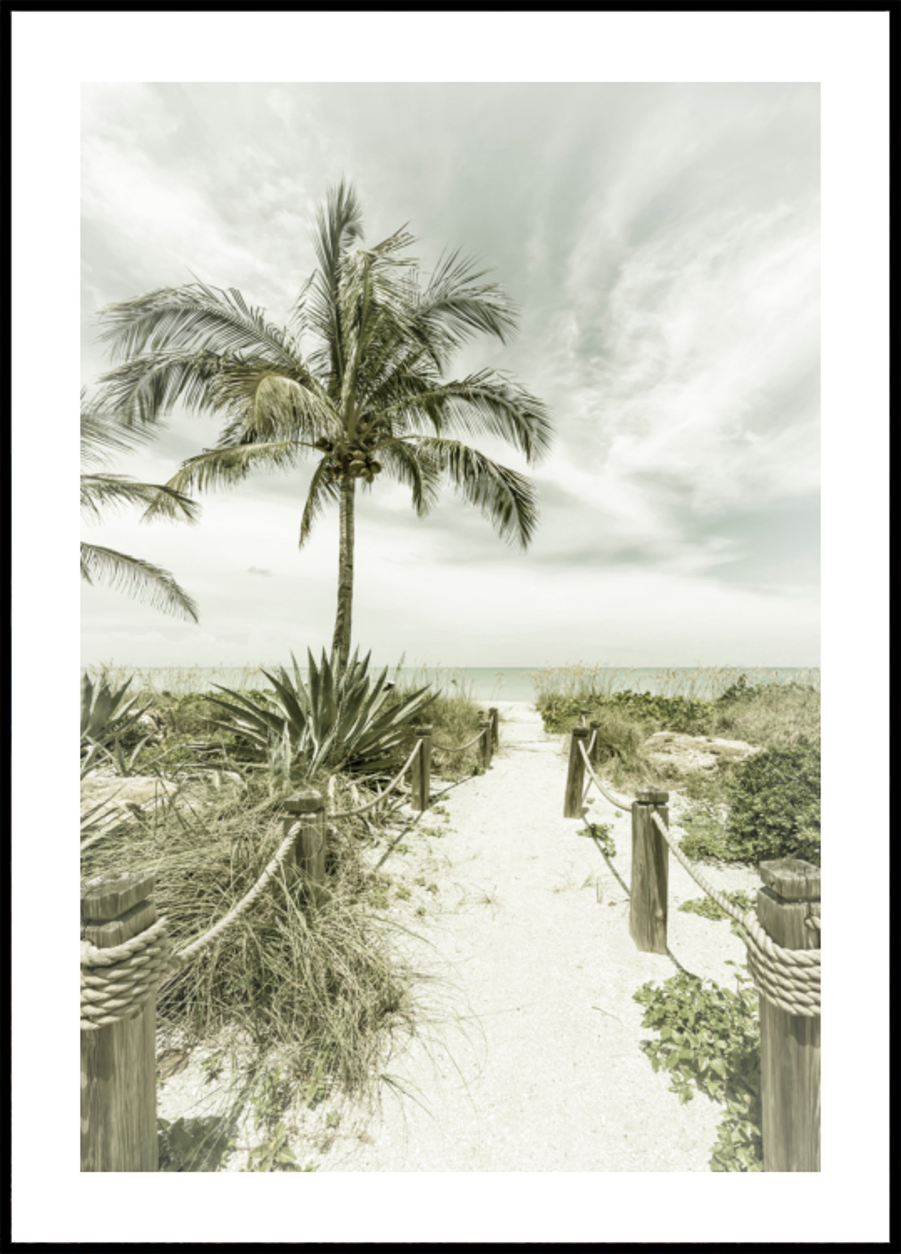 Caminho da praia tropical