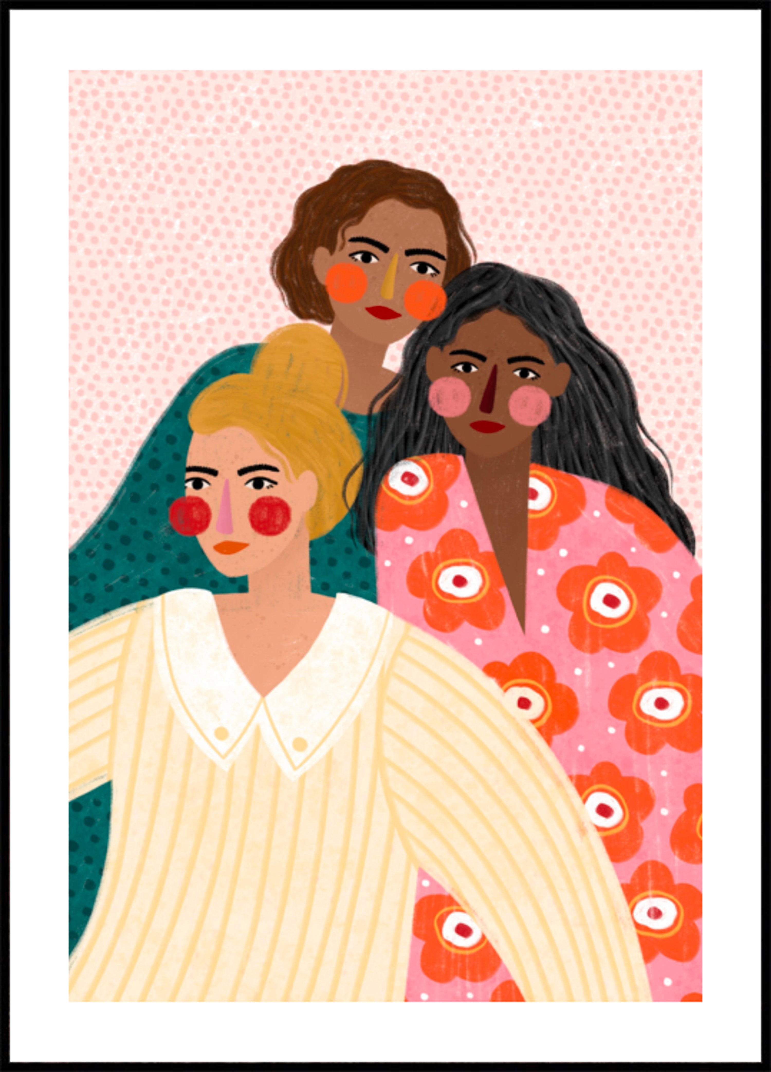 Diversas mulheres juntas