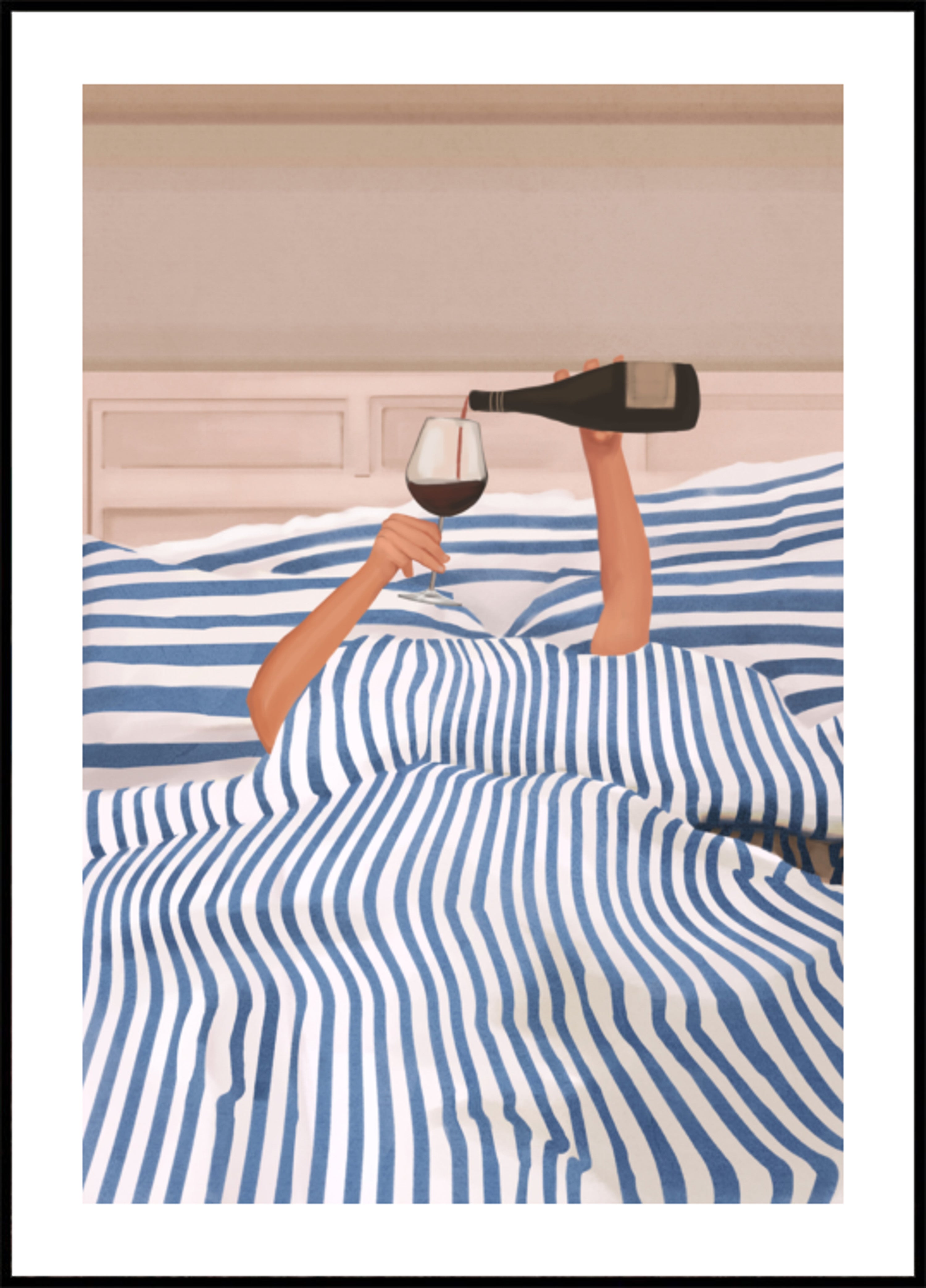Vinho na cama