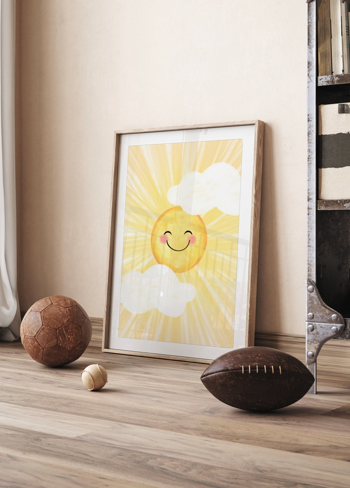 Sol sorridente feliz