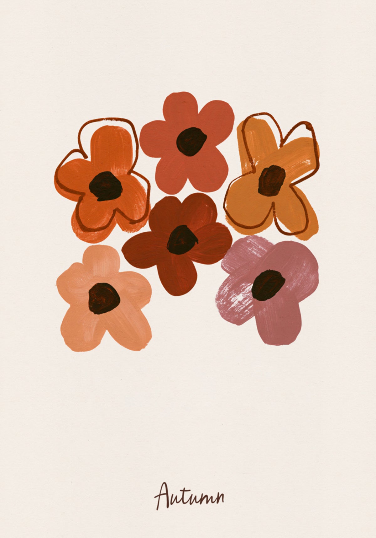 Flores quentes de outono