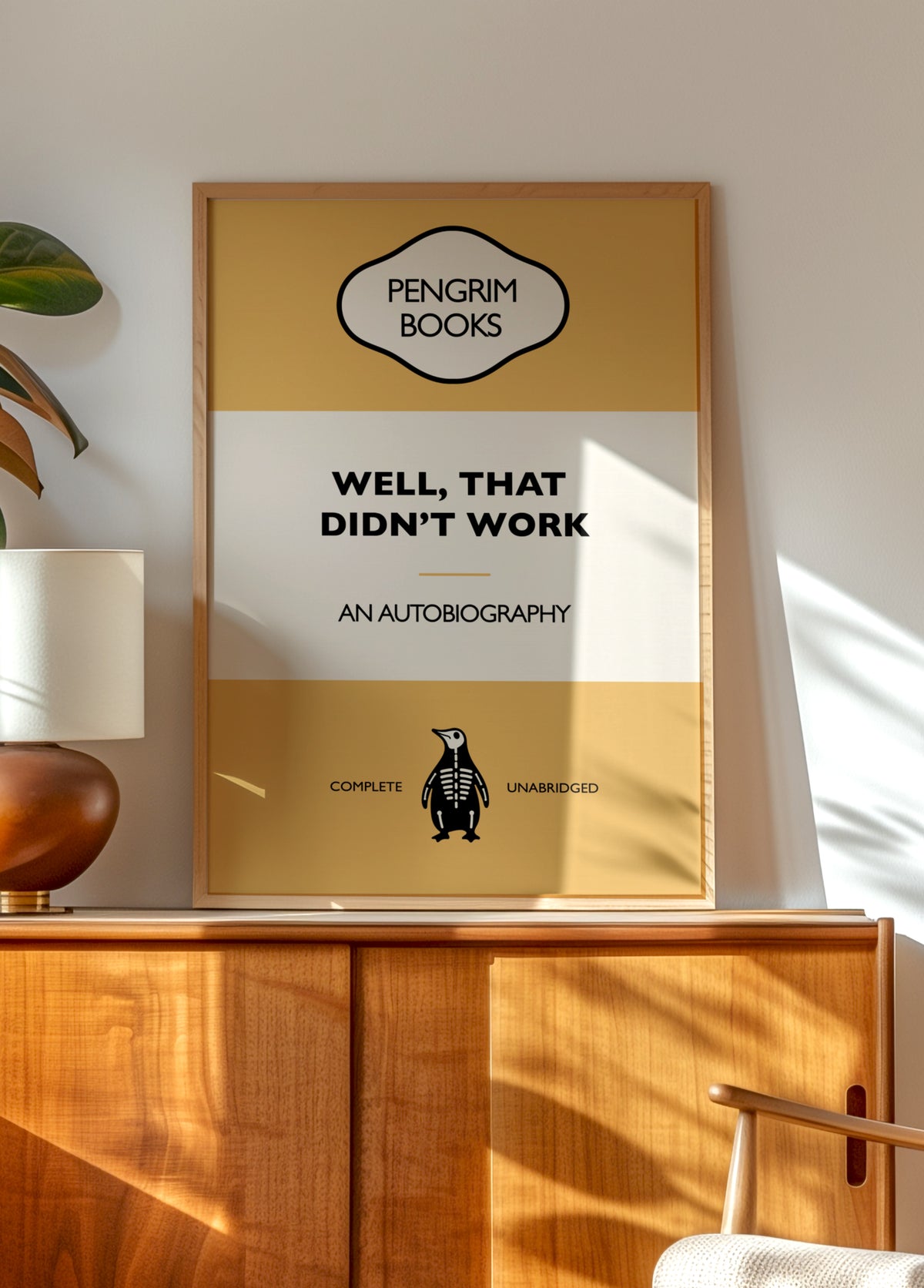 Capa de livro engraçada do pinguim