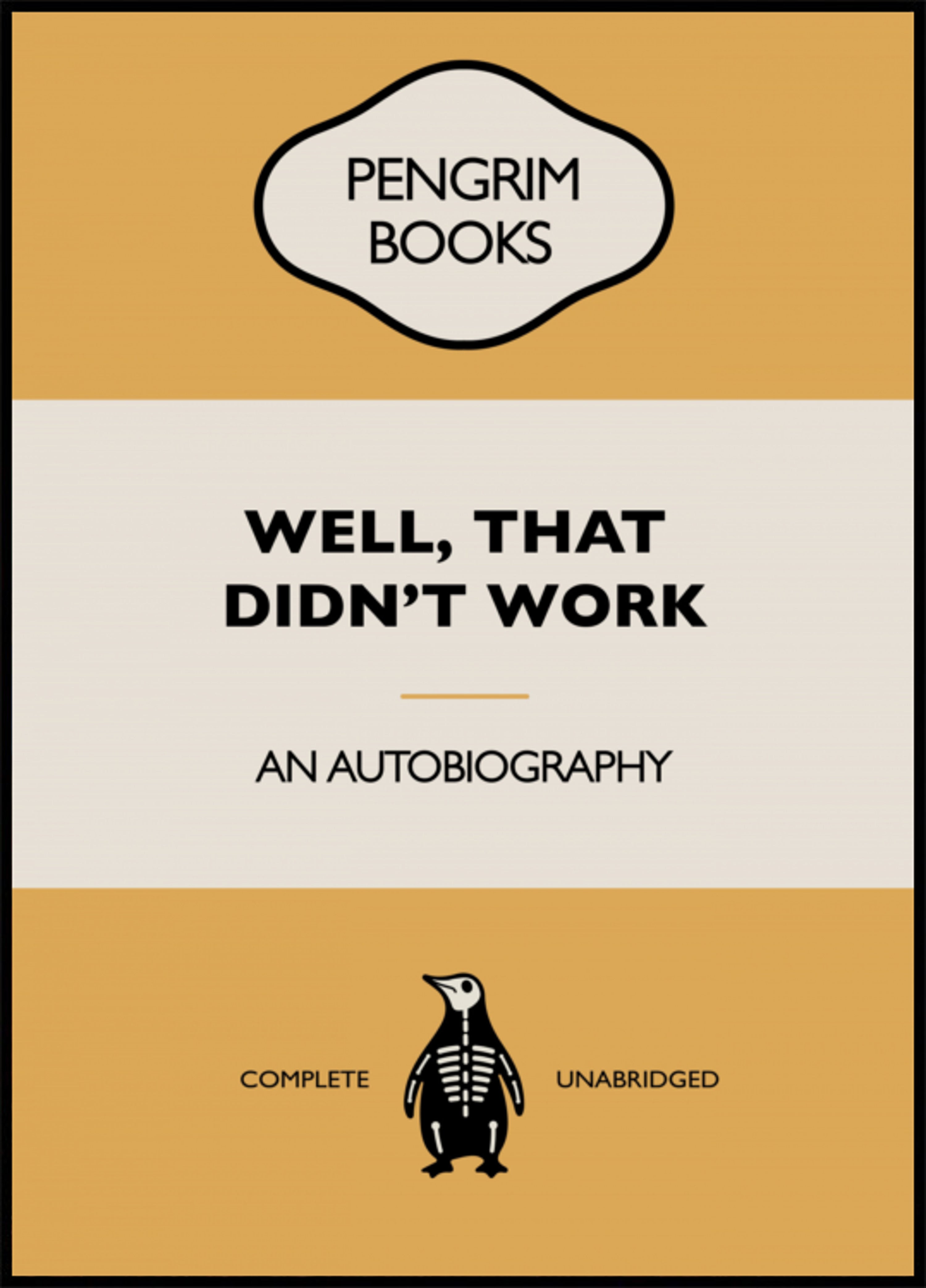 Capa de livro engraçada do pinguim