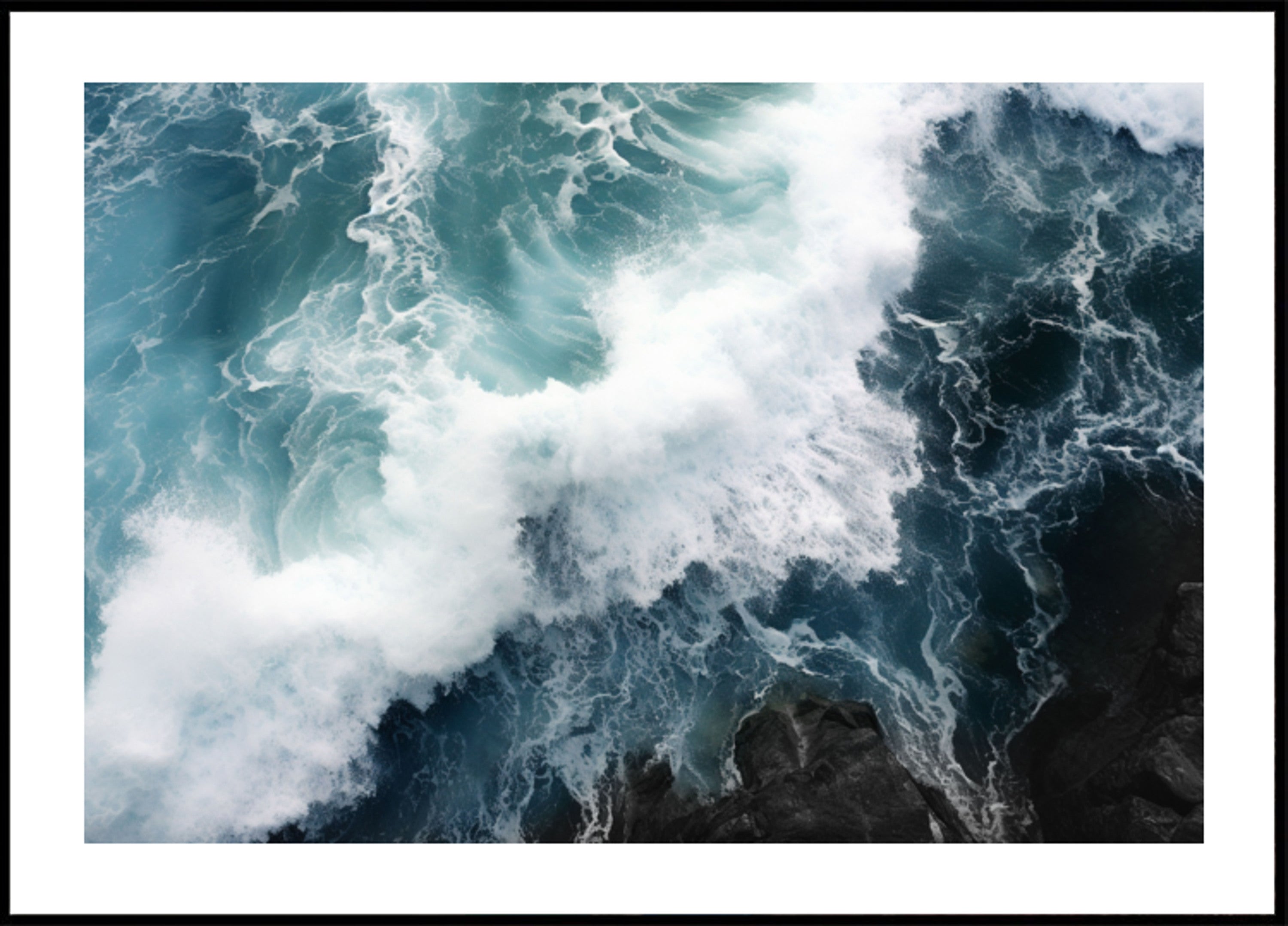 Quebrando as ondas do oceano