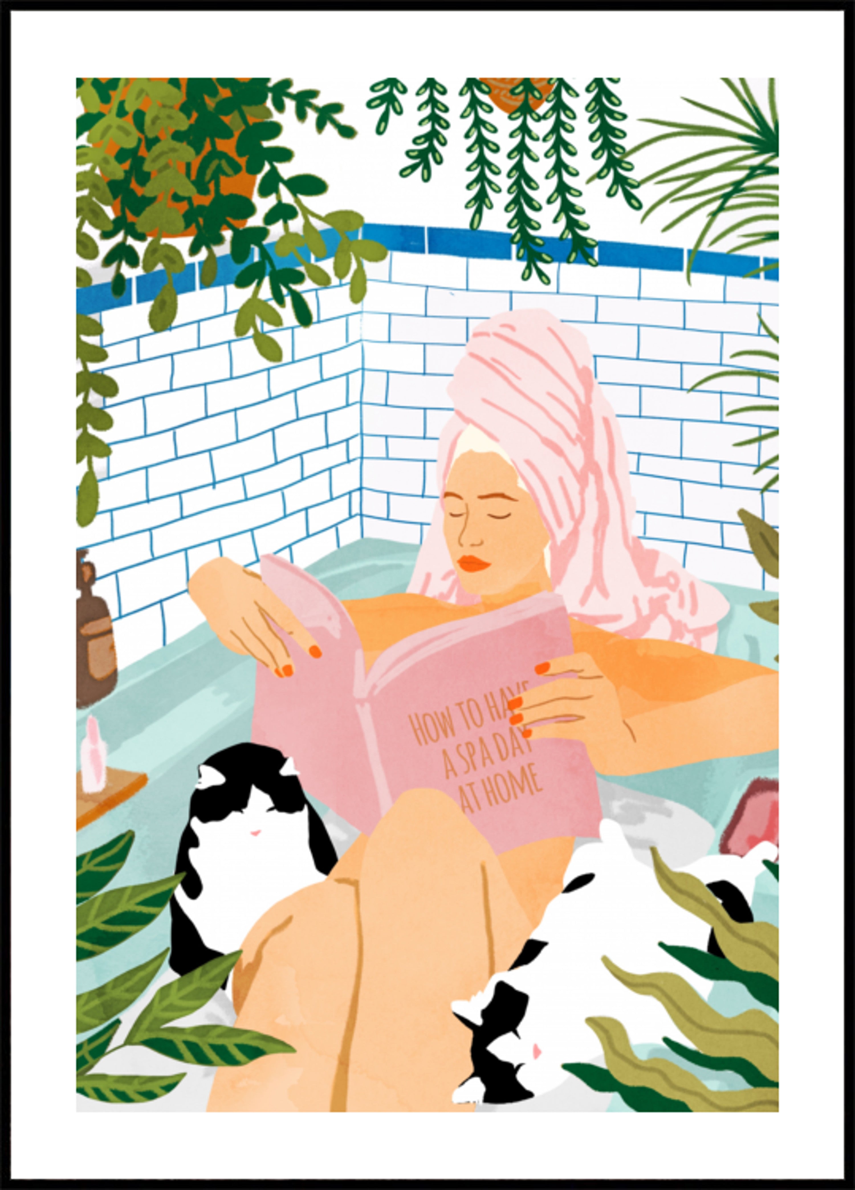 Dia de spa com gatos