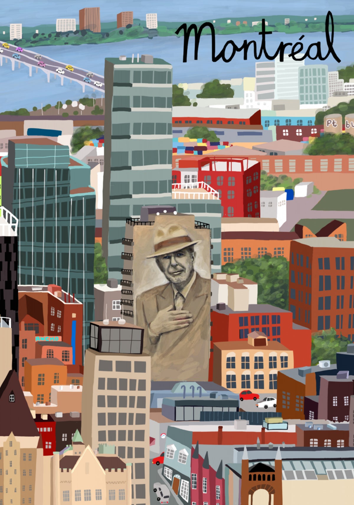 Paisagem urbana vibrante de Montreal