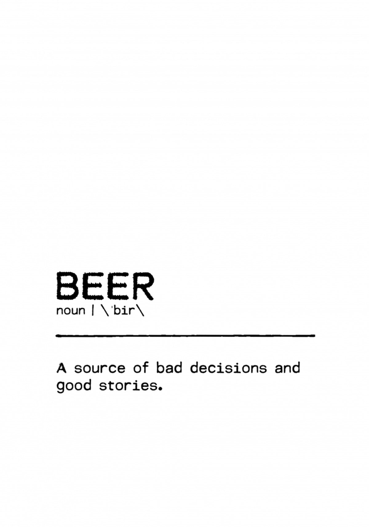 Definição engraçada de cerveja