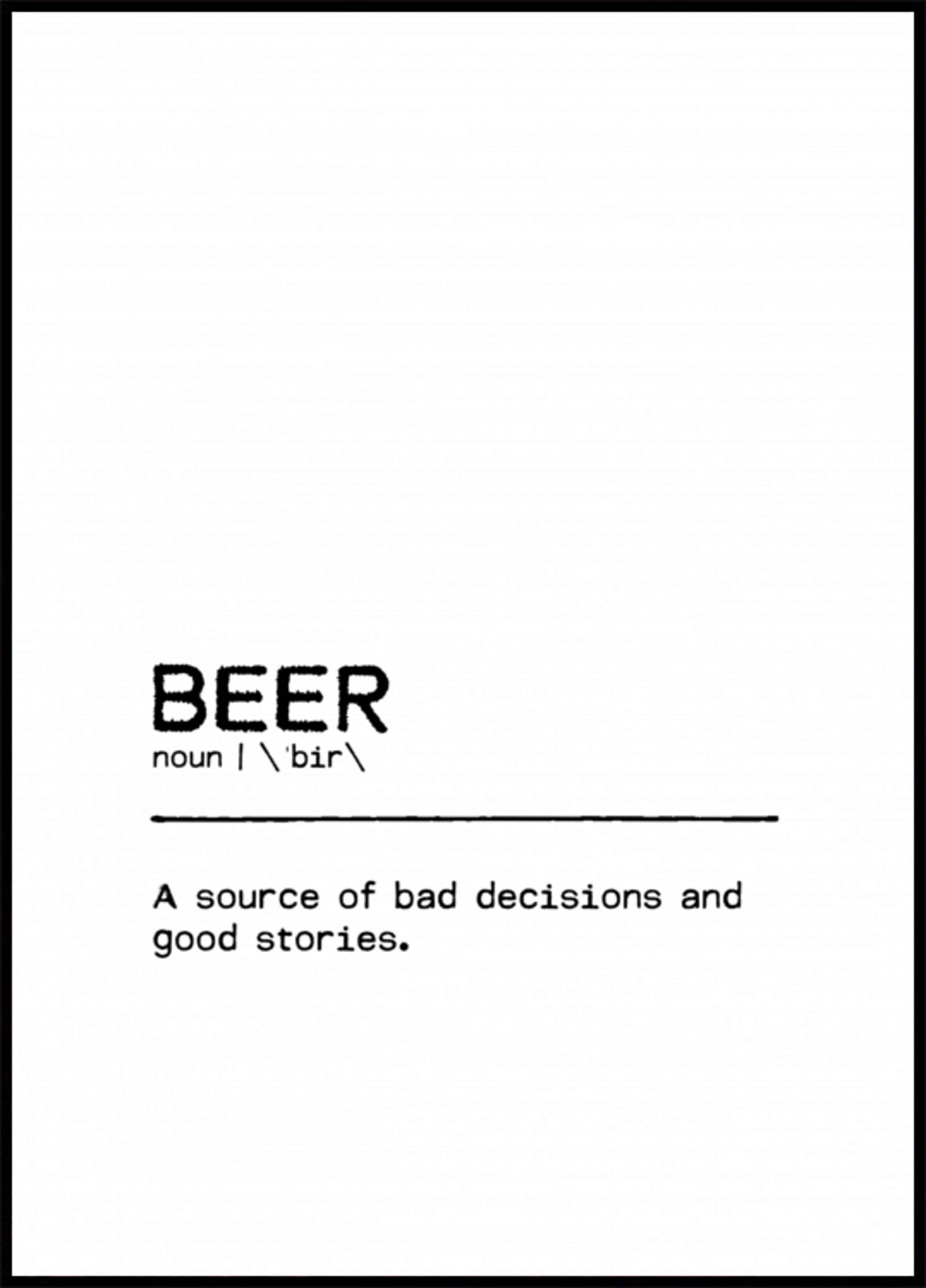 Definição engraçada de cerveja