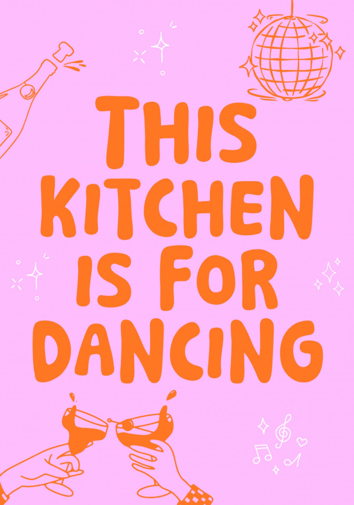 Festa de dança na cozinha