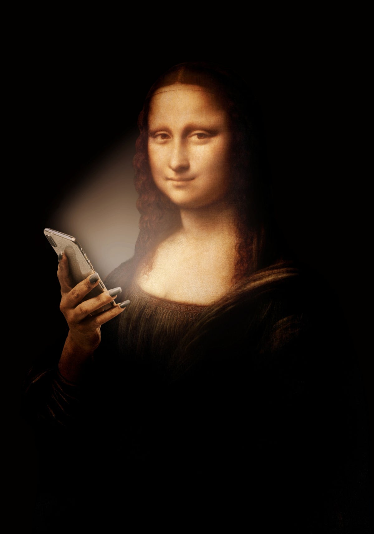Mona Lisa Smartphone Brilho
