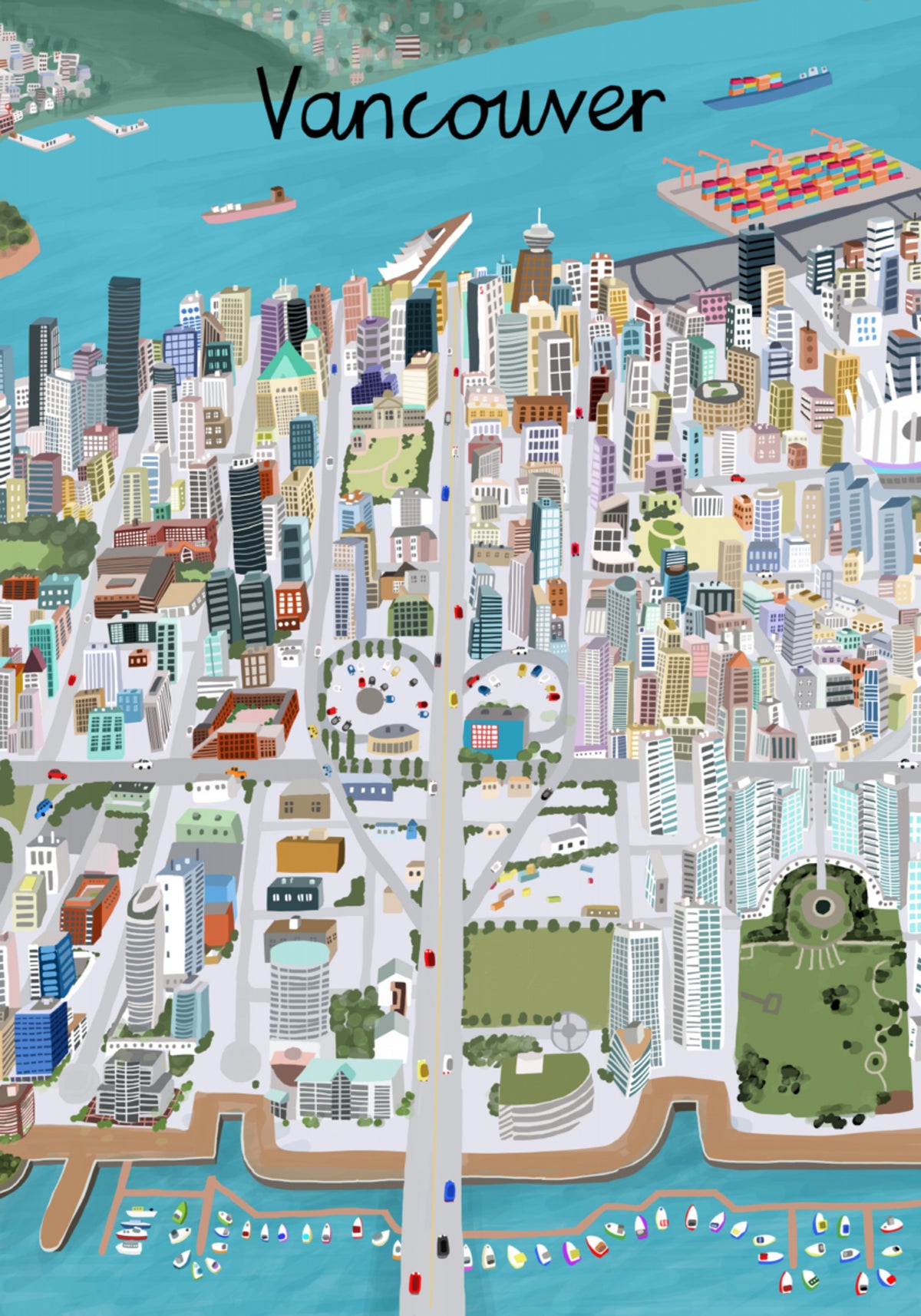 Cidade vibrante de Vancouver