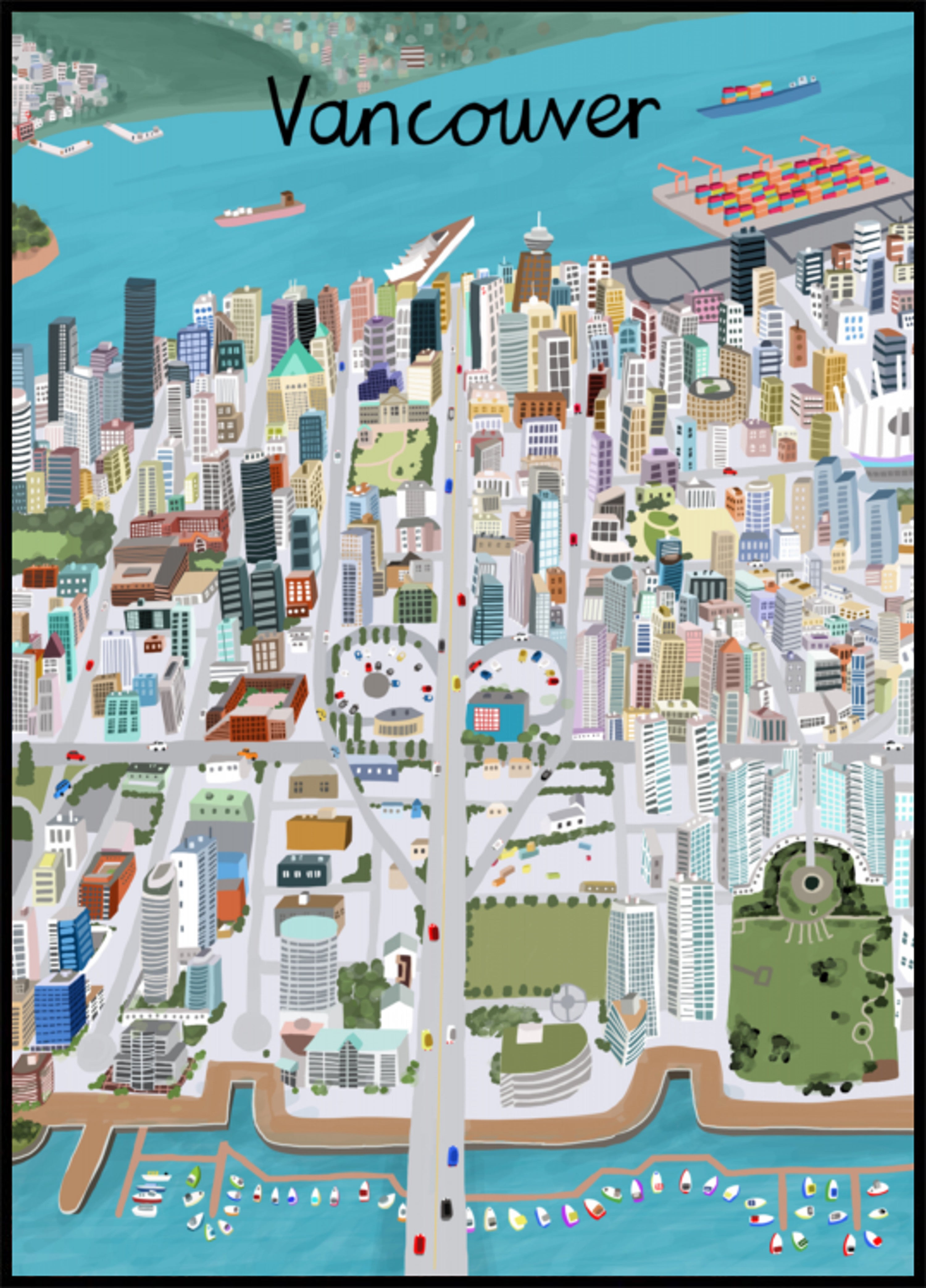 Cidade vibrante de Vancouver