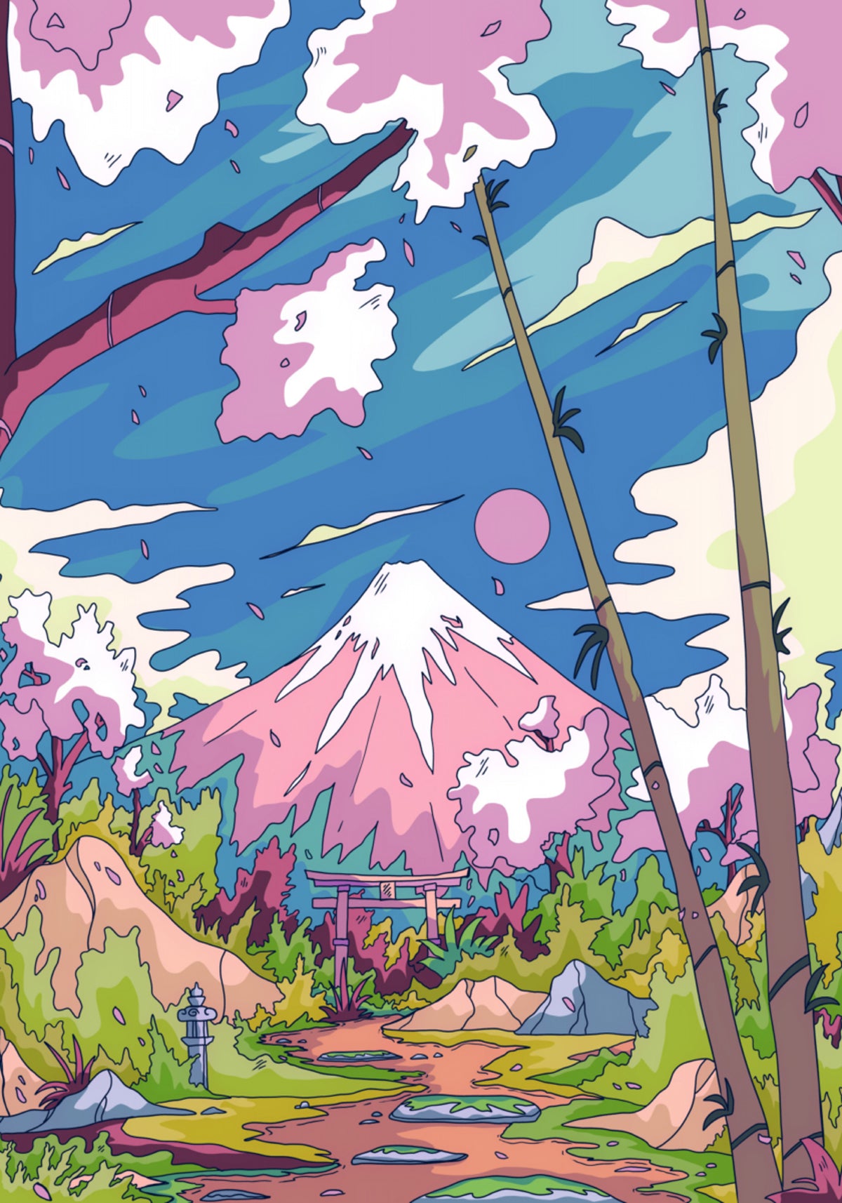 Caminho da Cereja do Monte Fuji
